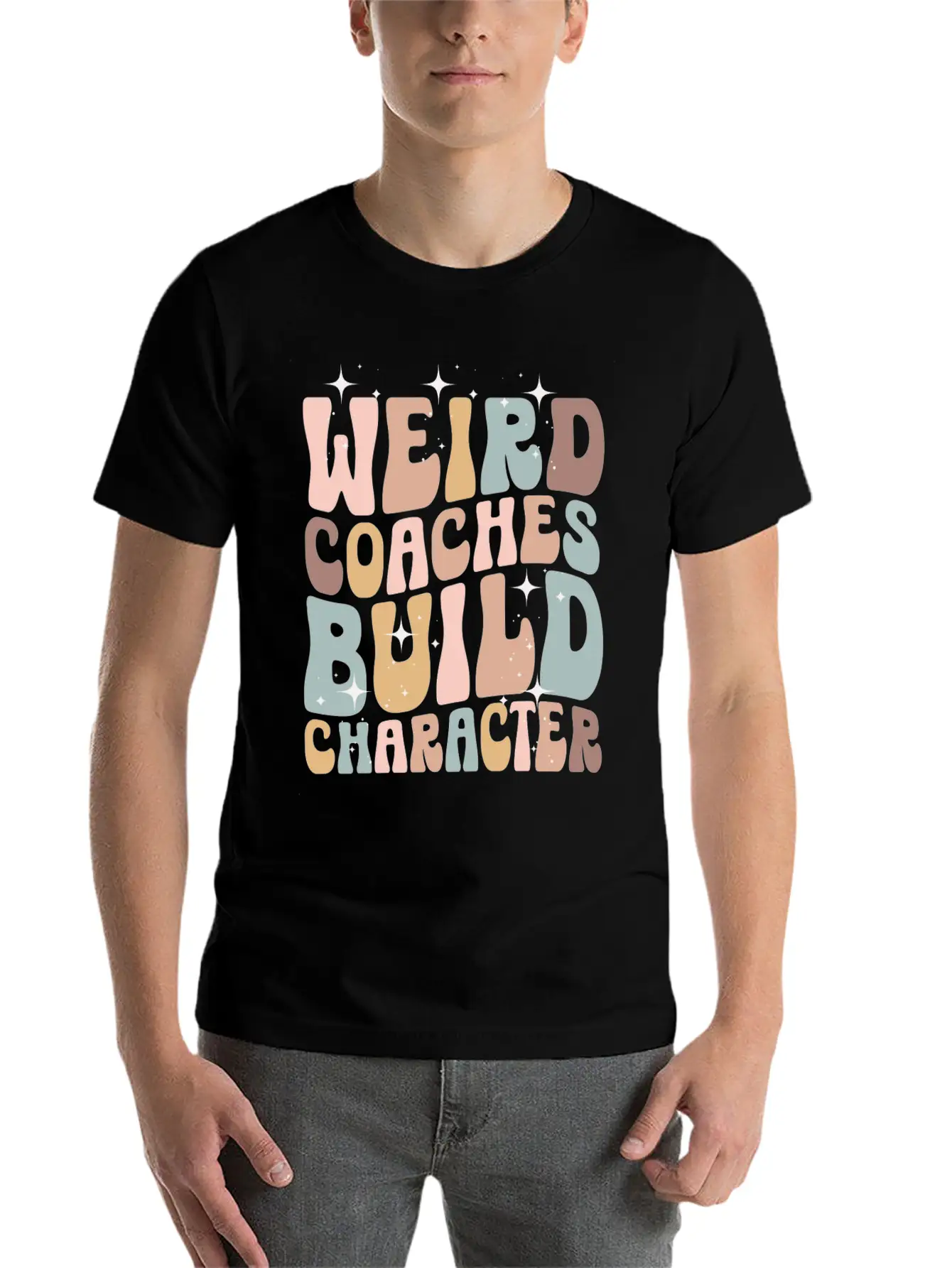 Weird Coaches Build Character Coach Basic Graphic T-Shirt – Daily Comfort In Soft Cotton