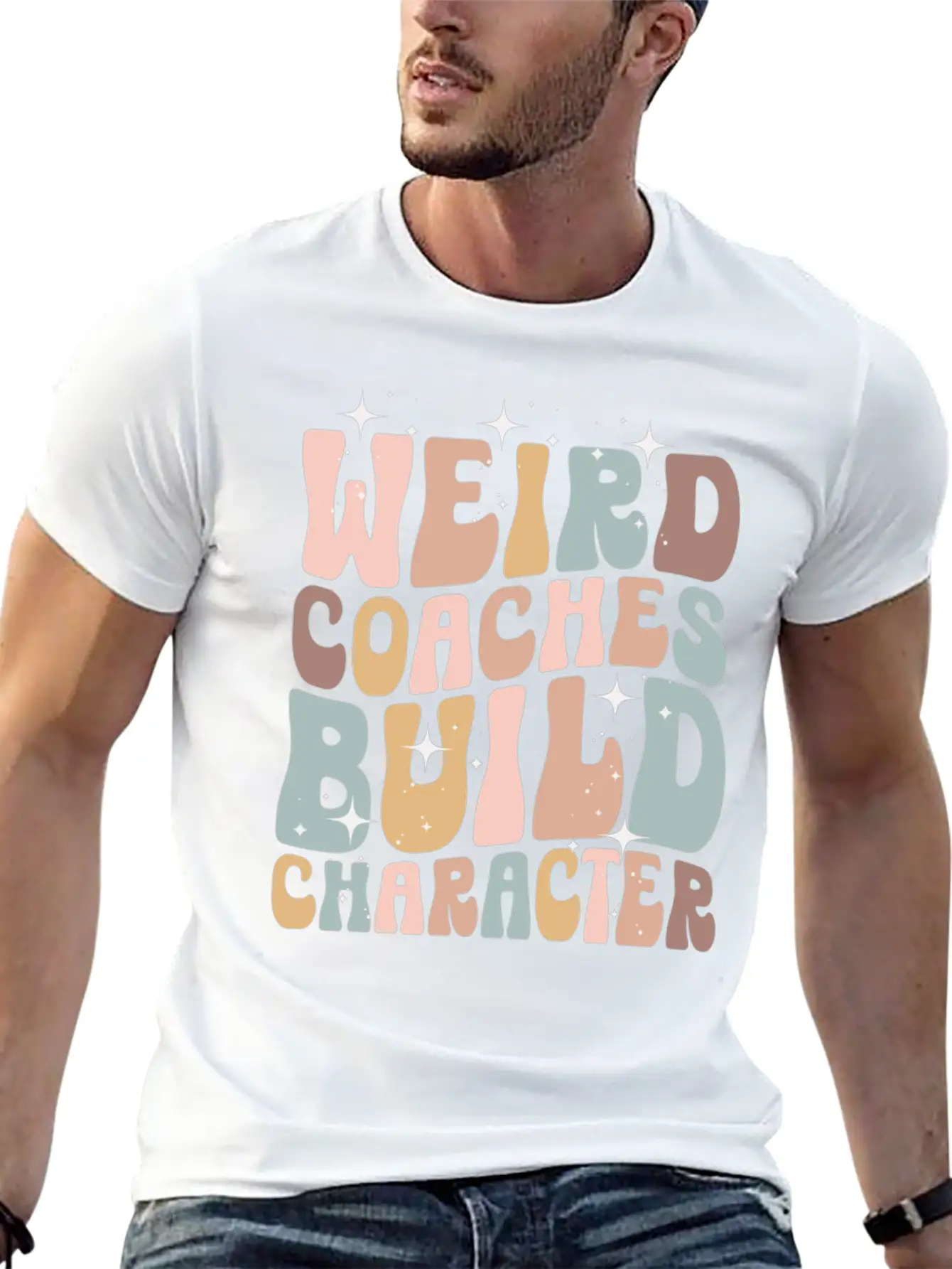 Weird Coaches Build Character Coach Basic Graphic T-Shirt – Daily Comfort In Soft Cotton