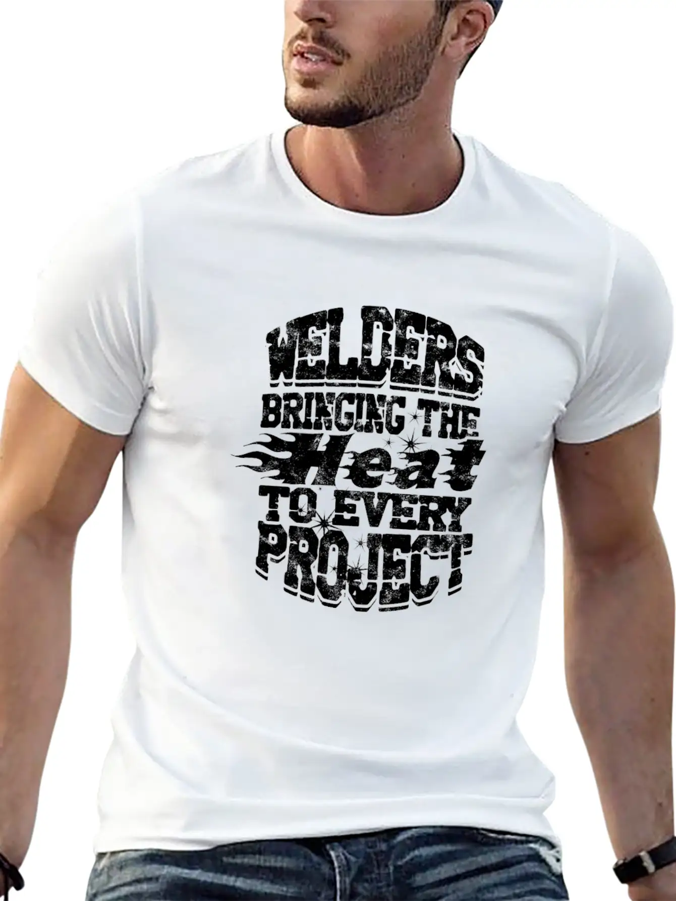 Welders Bringing The Heat To Every Project - Stylish Everyday T-Shirt – Unisex Basic Cotton Tee