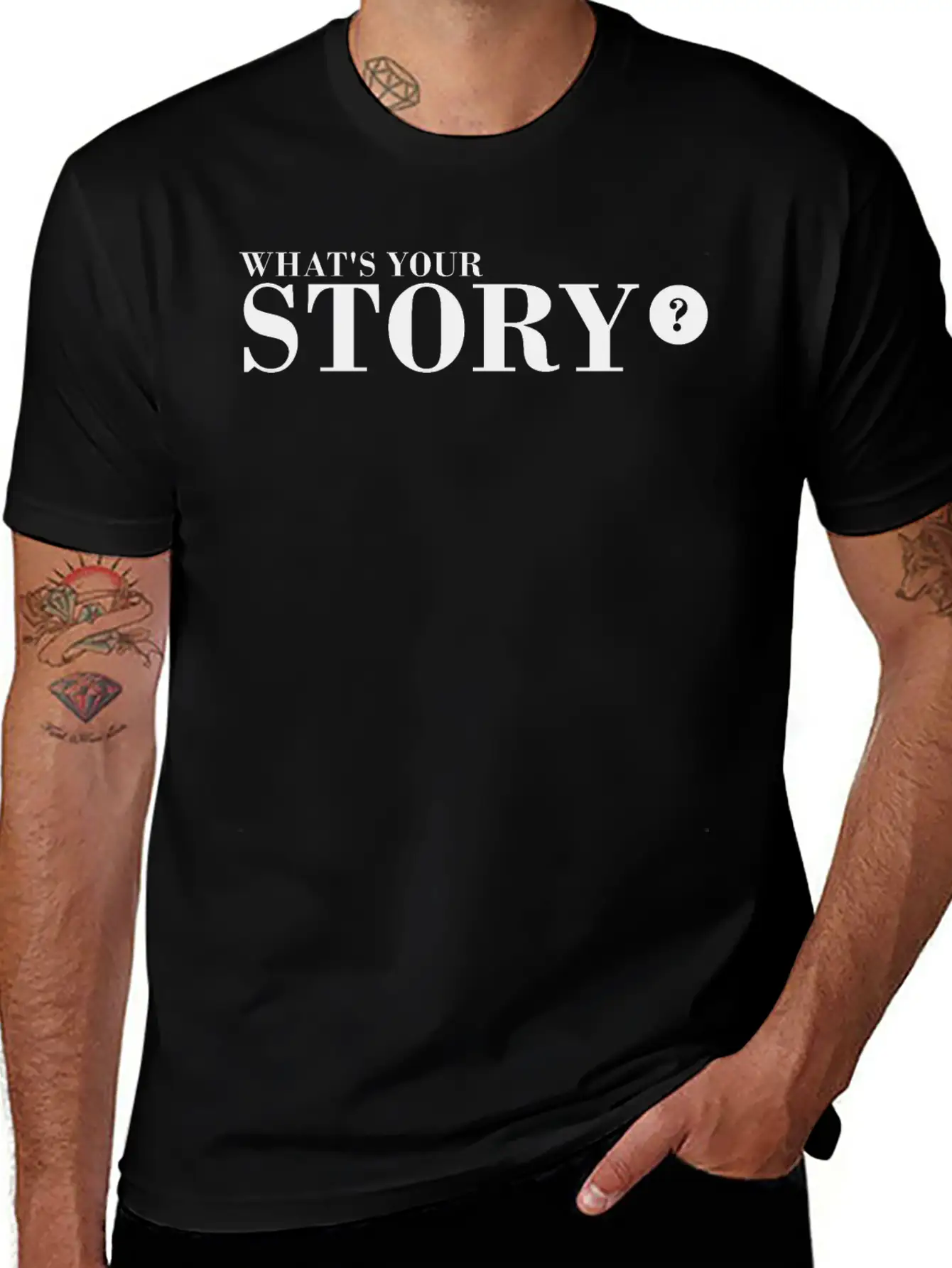 What's Your Story Stylish Everyday T-Shirt – Unisex Basic Cotton Tee