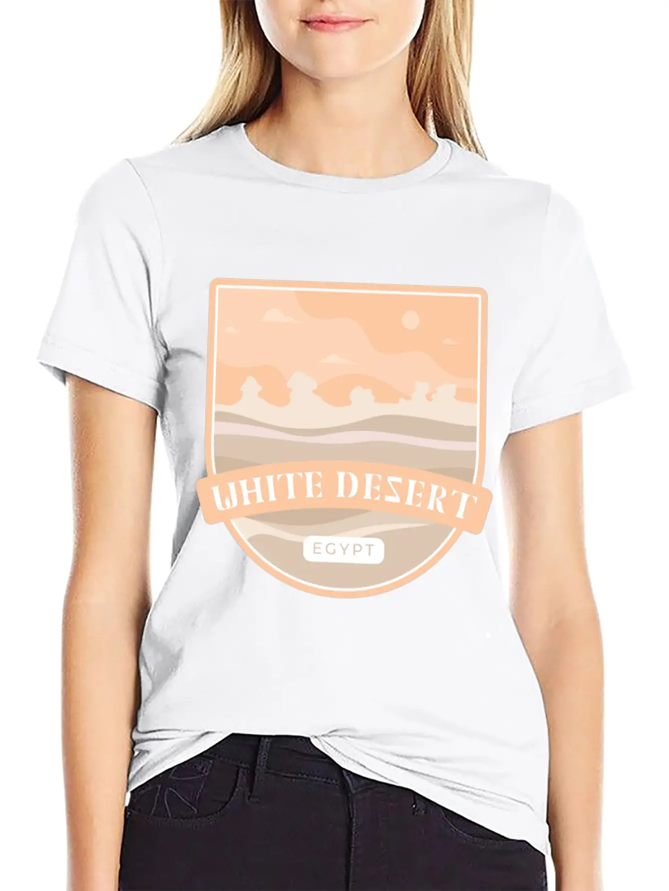 White Desert National Park – Egypt Stylish Everyday T-Shirt – Unisex Basic Cotton Tee
