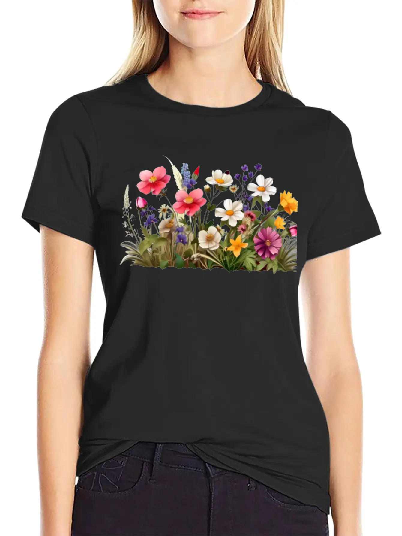 Wildflowers Basic Graphic T-Shirt – Daily Comfort In Soft Cotton