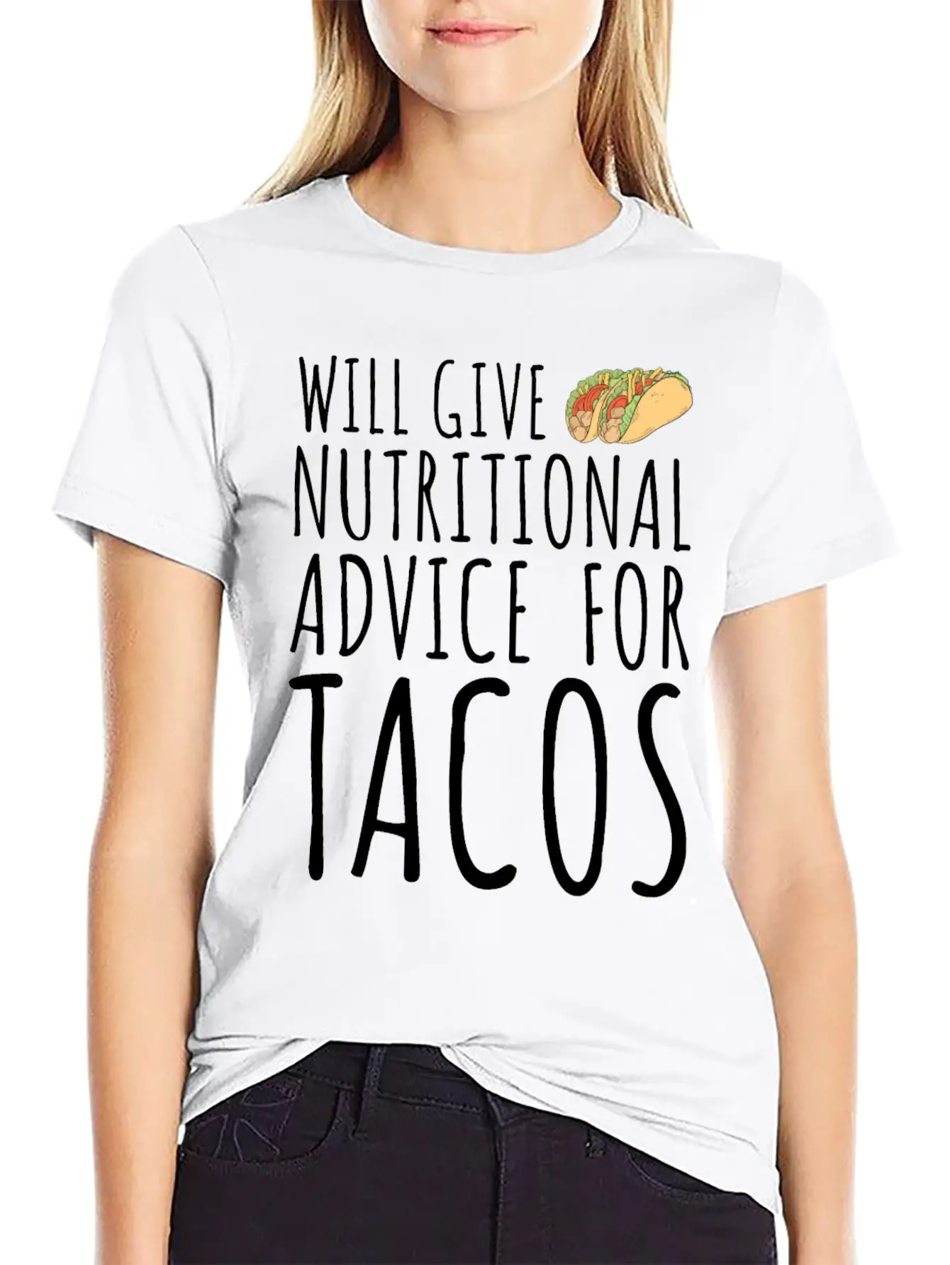 Will Give Nutritional Advice For Tacos Basic Graphic T-Shirt – Daily Comfort In Soft Cotton