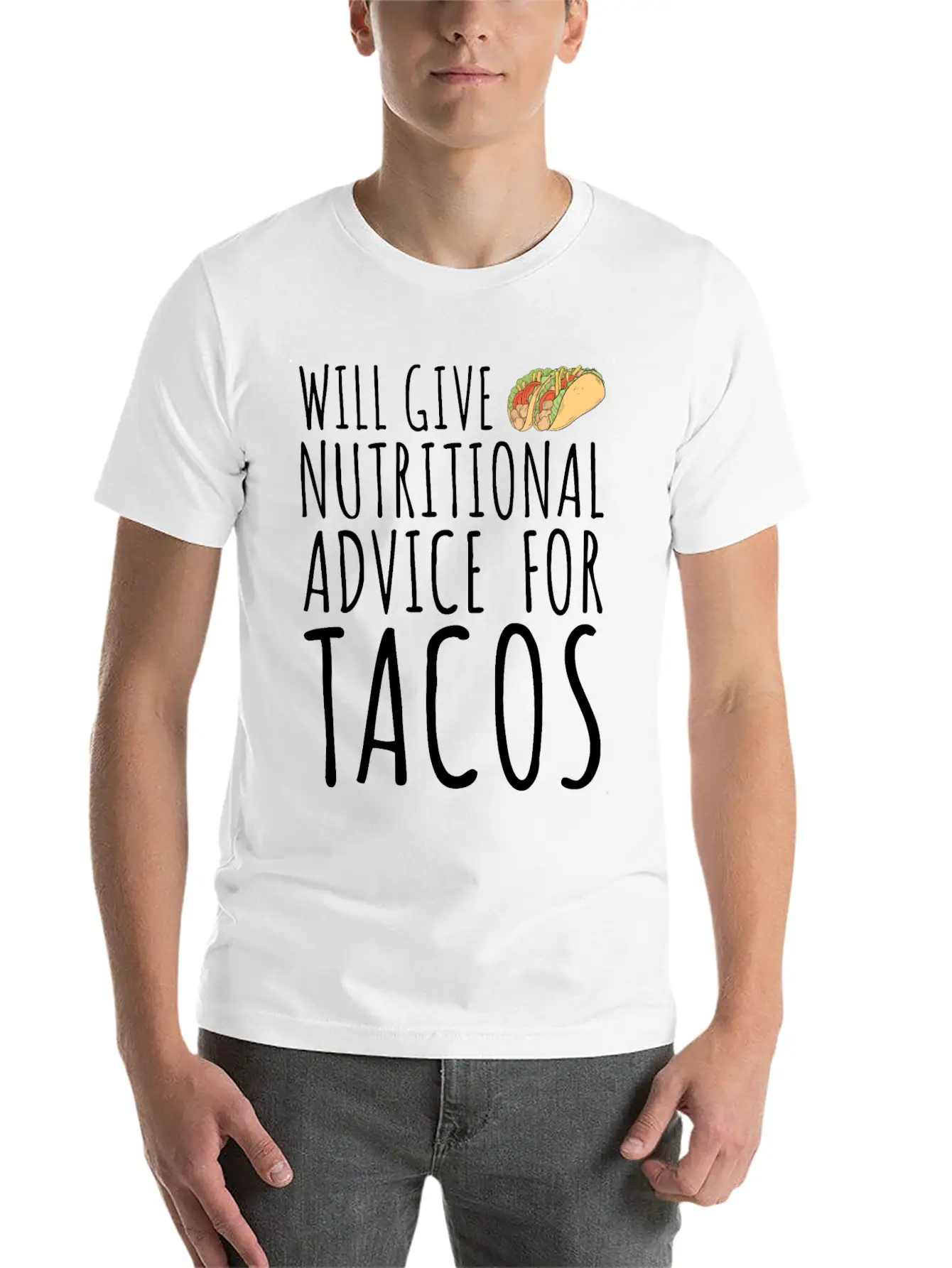 Will Give Nutritional Advice For Tacos Basic Graphic T-Shirt – Daily Comfort In Soft Cotton