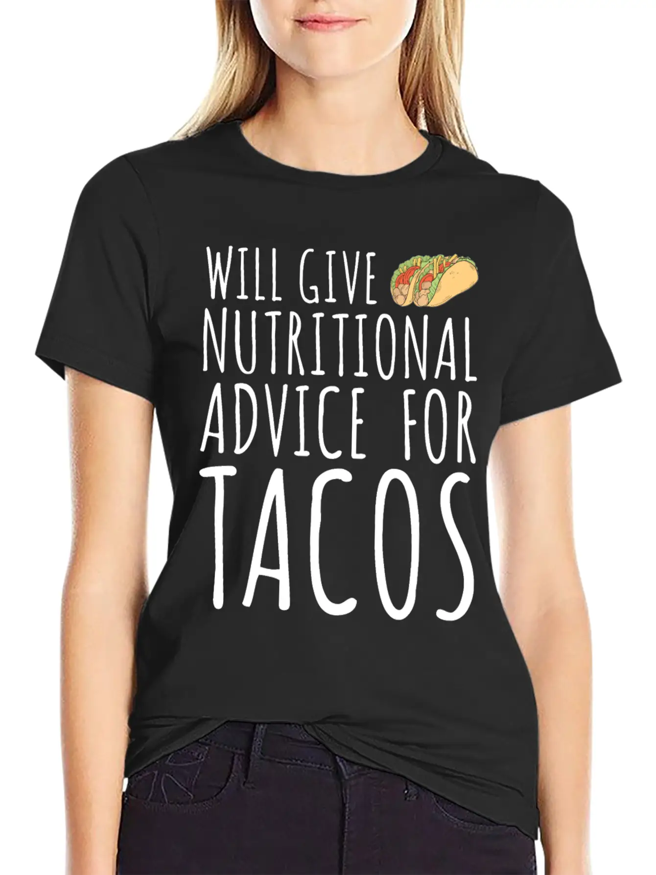 Will Give Nutritional Advice For Tacos Basic Graphic T-Shirt – Daily Comfort In Soft Cotton