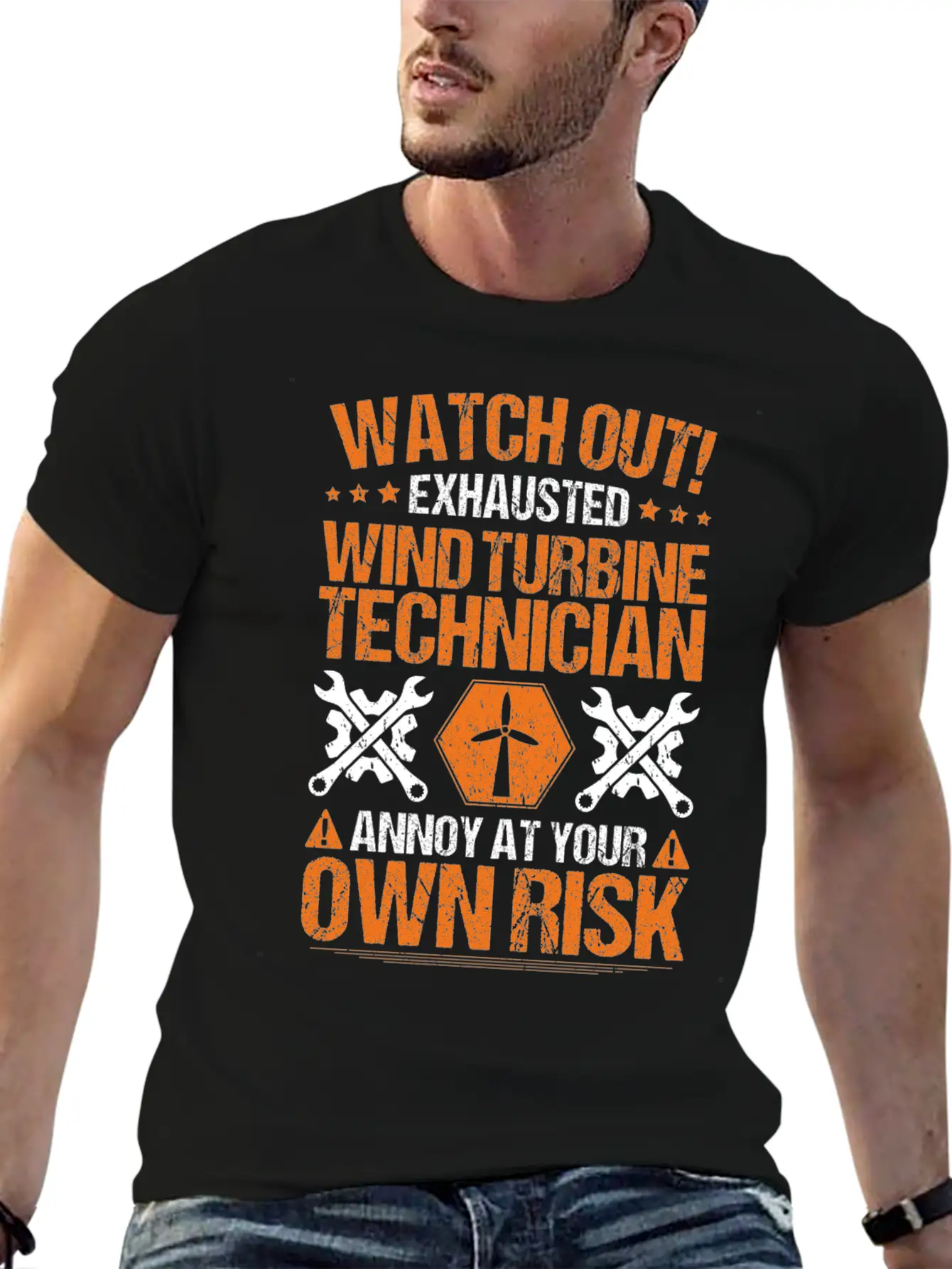 Wind Turbine Technician Wind Technician Wind Power Stylish Everyday T-Shirt – Unisex Basic Cotton Tee