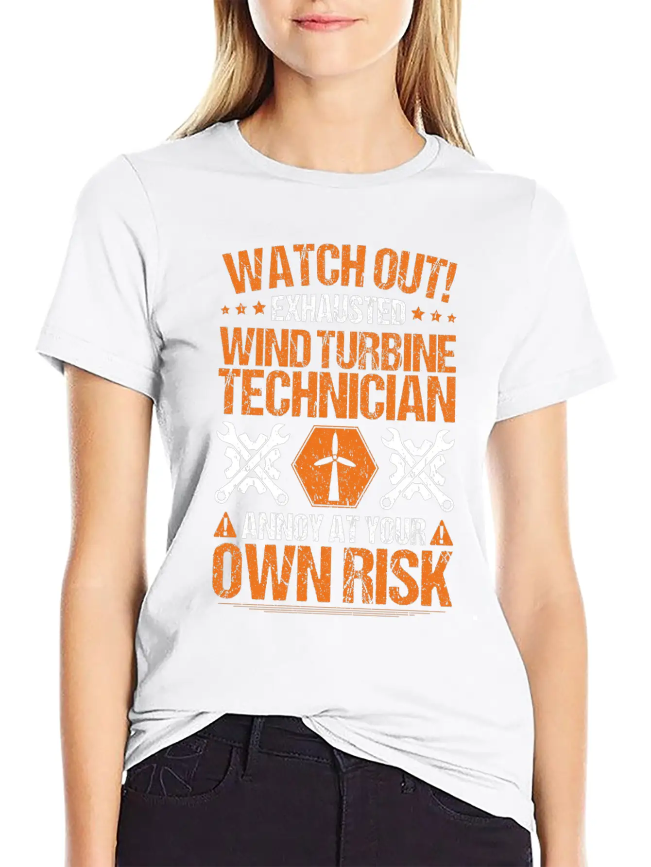 Wind Turbine Technician Wind Technician Wind Power Stylish Everyday T-Shirt – Unisex Basic Cotton Tee
