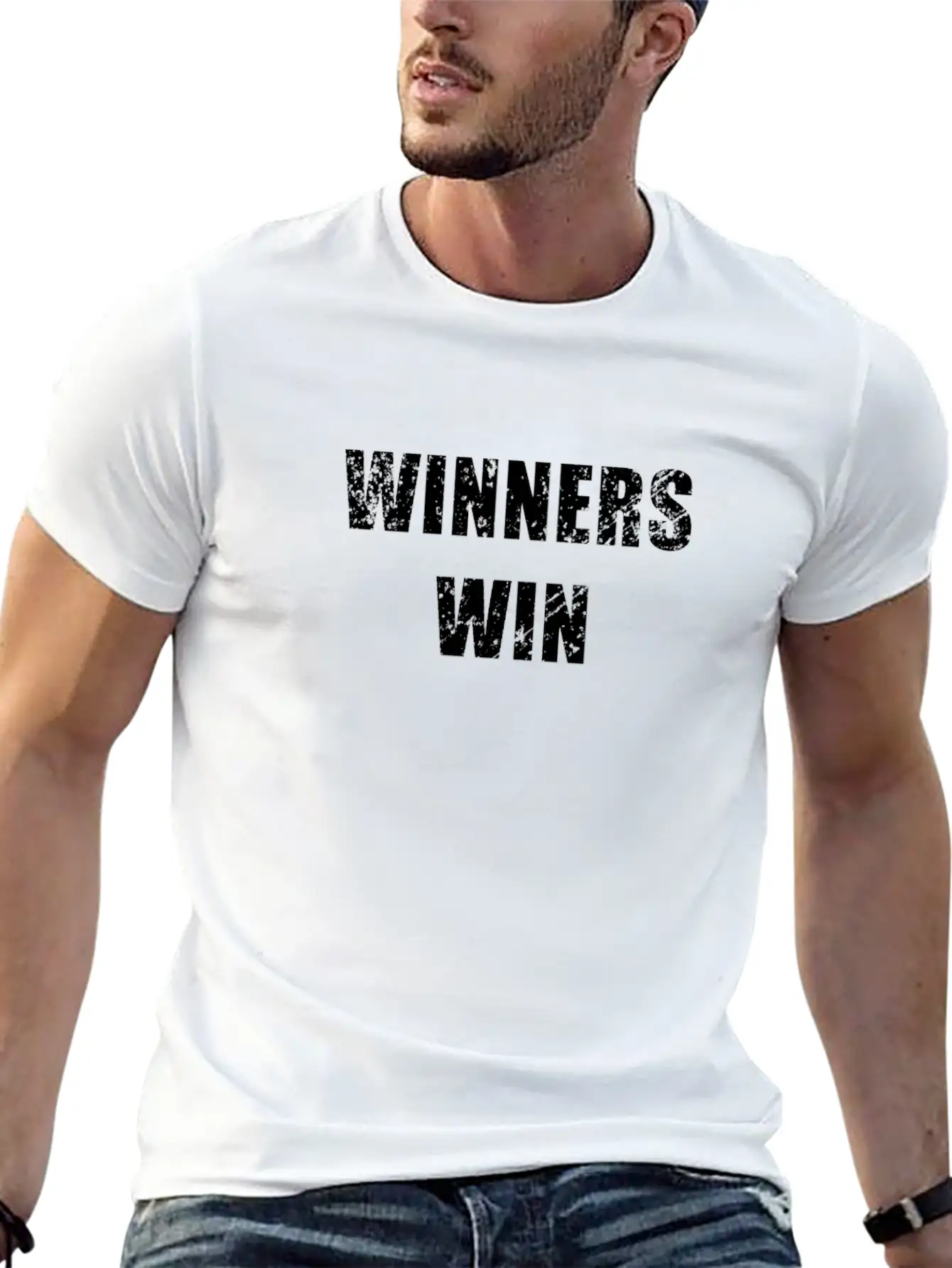 Winners Win Stylish Everyday T-Shirt – Unisex Basic Cotton Tee