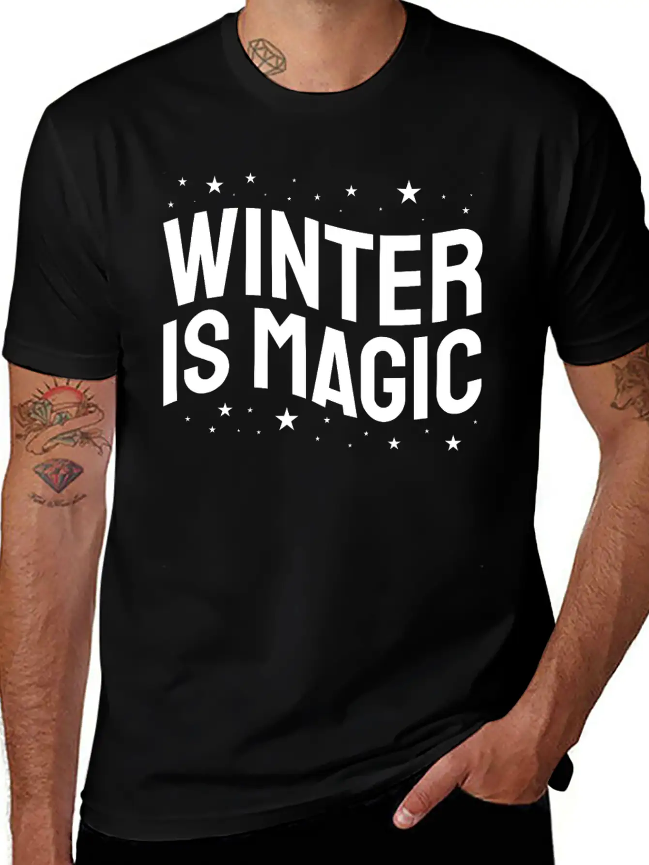 Winter Is Magic Christmas Holiday Season Relaxed Everyday Tee – Lightweight And Durable Cotton