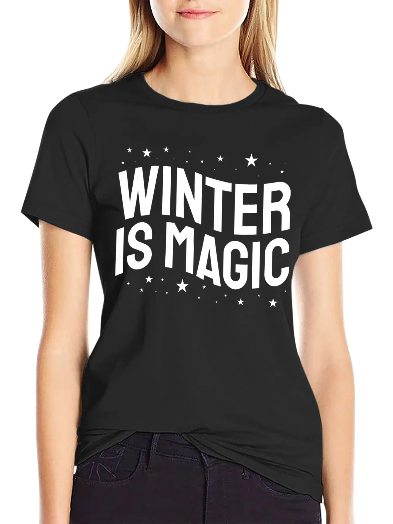 Winter Is Magic Christmas Holiday Season Relaxed Everyday Tee – Lightweight And Durable Cotton