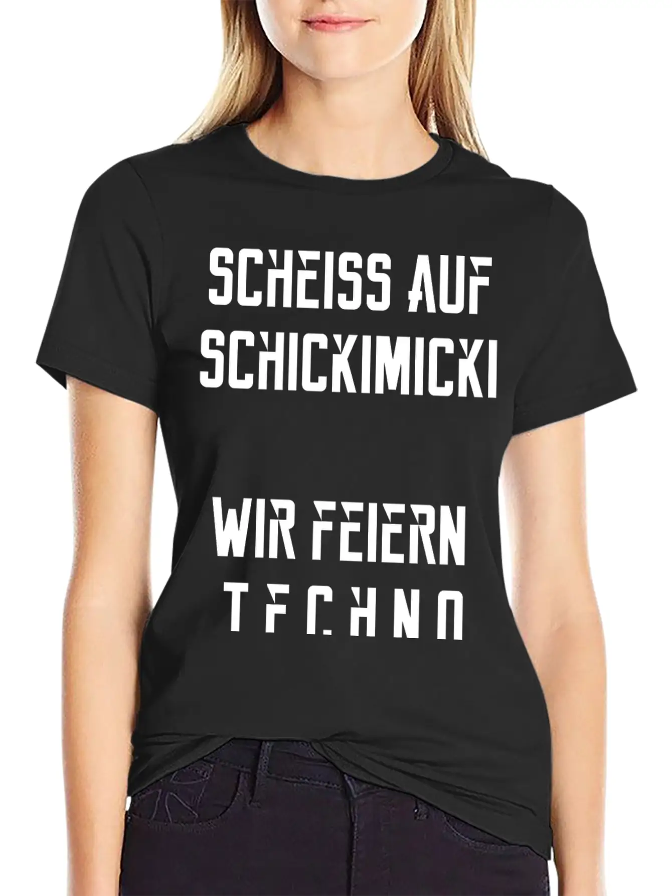 Wir Feiern Techno Stylish Everyday T-Shirt – Unisex Basic Cotton Tee
