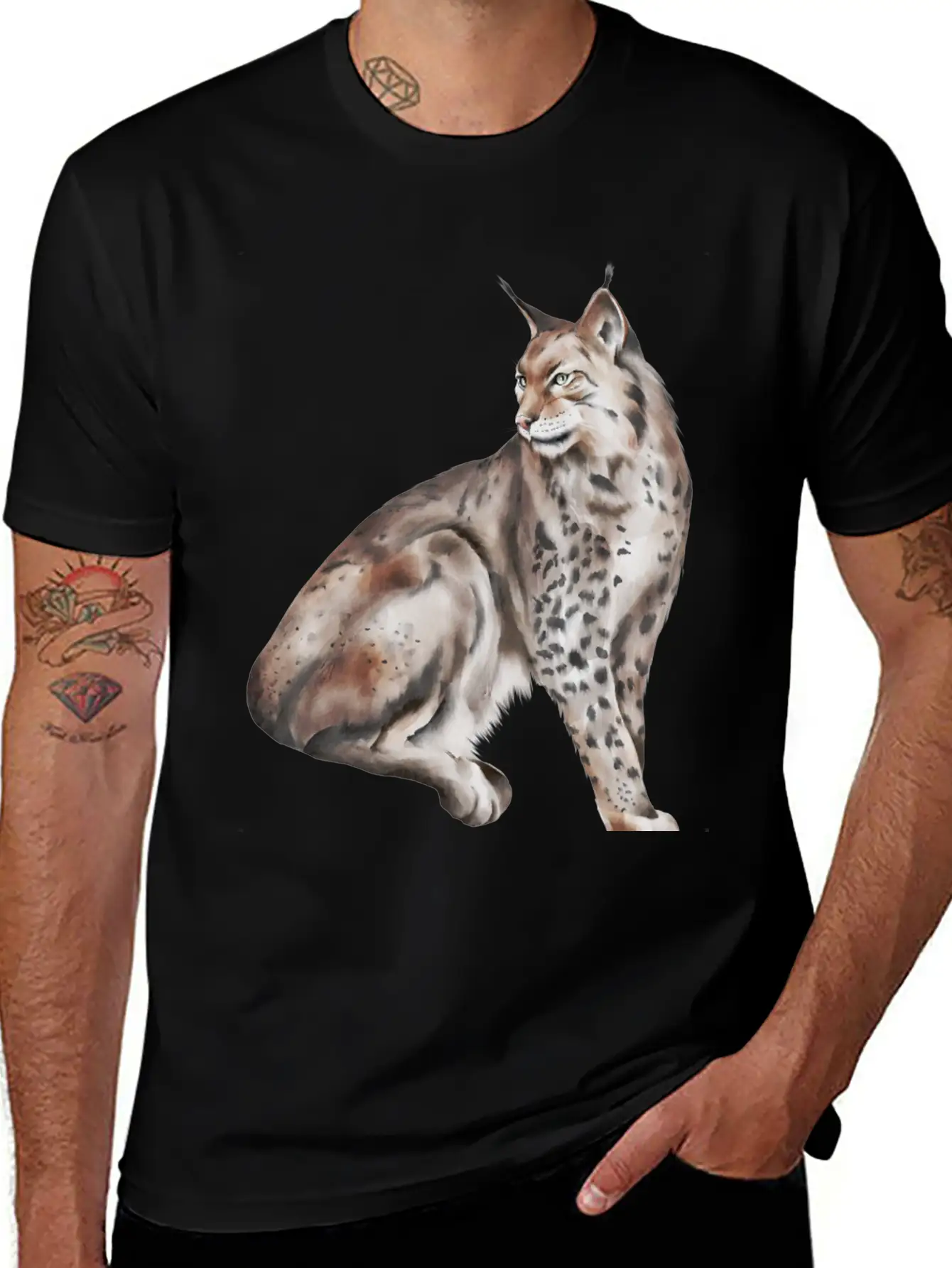 Wo Lynx Basic Graphic T-Shirt – Daily Comfort In Soft Cotton