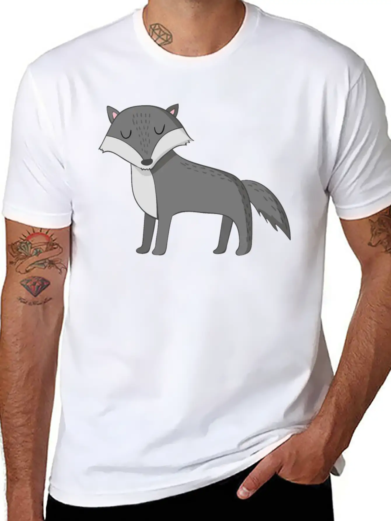 Wolf Basic Graphic T-Shirt – Daily Comfort In Soft Cotton