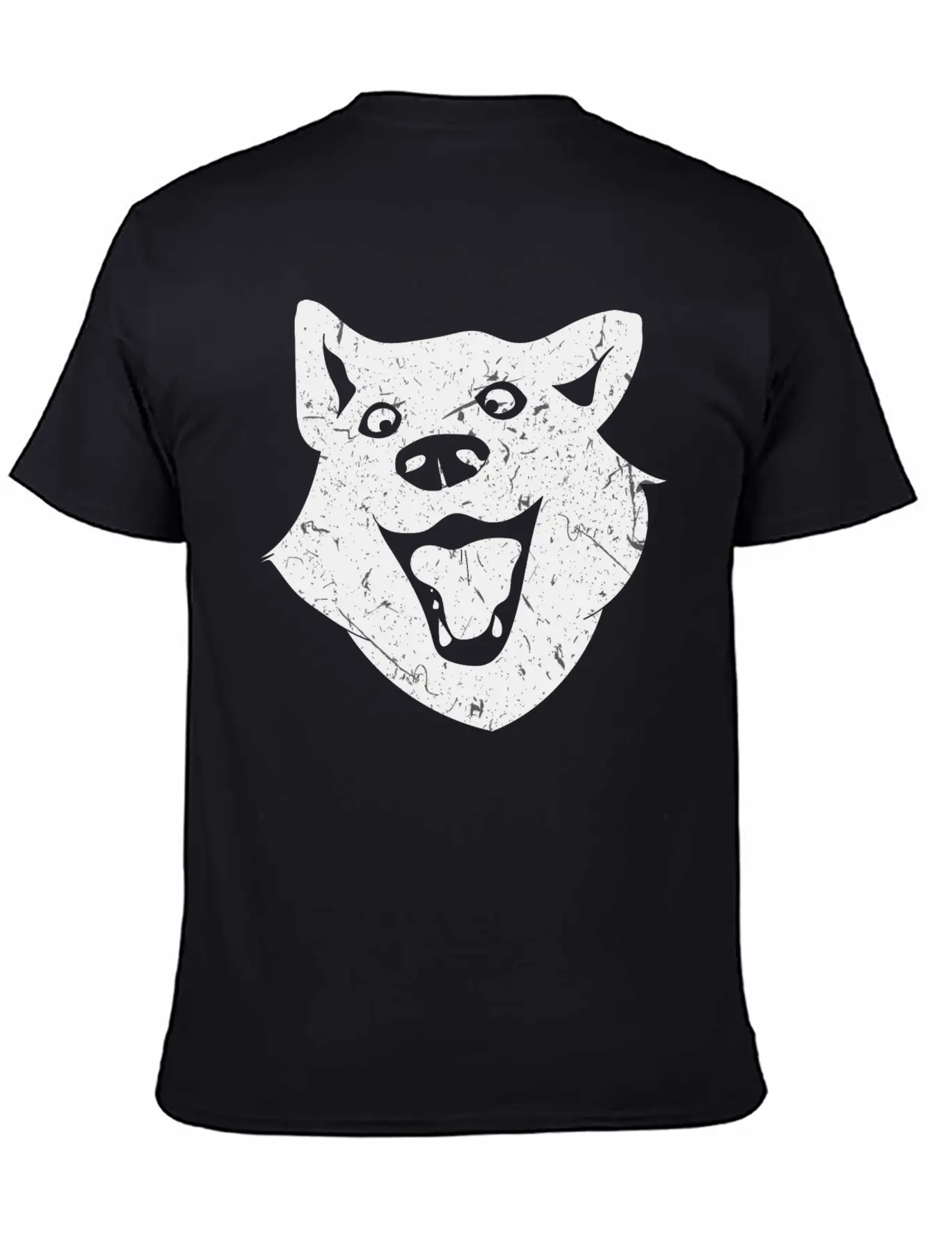 Wolf Dog Head Design Stylish Everyday T-Shirt – Unisex Basic Cotton Tee