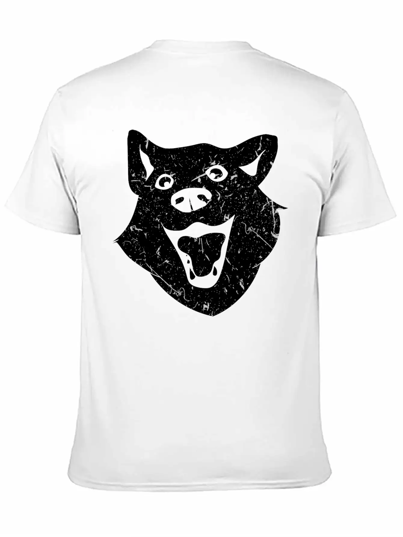 Wolf Dog Head Design Stylish Everyday T-Shirt – Unisex Basic Cotton Tee