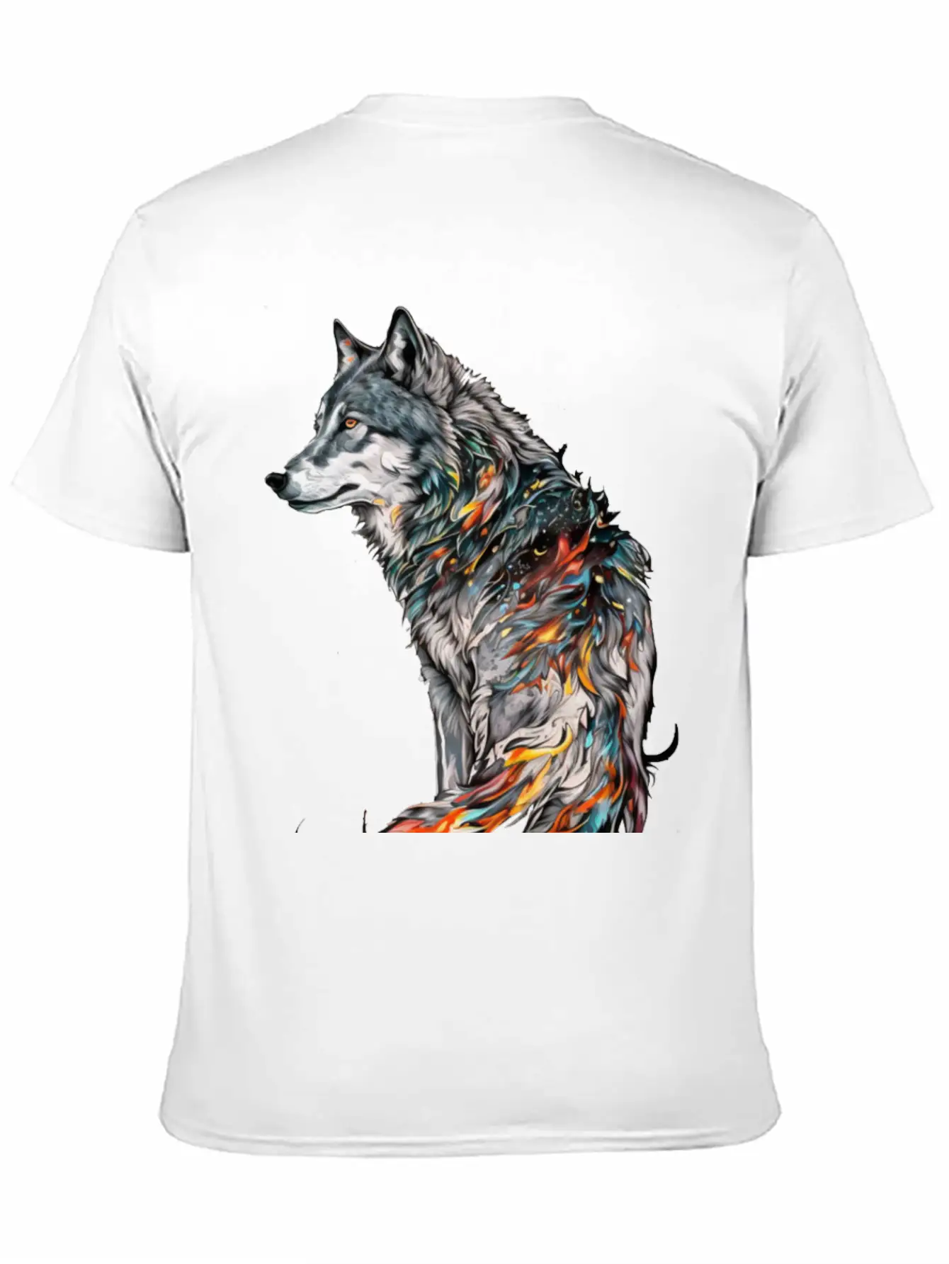 Wolf Give Birth Lightweight Cotton T-Shirt – Daily Comfort Graphic Shirt