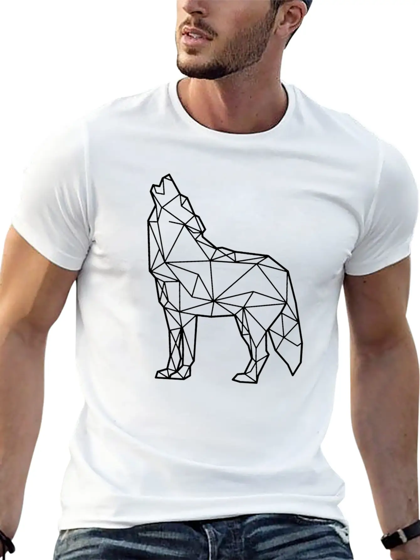 Wolf - Modern Life Art Stylish Everyday T-Shirt – Unisex Basic Cotton Tee