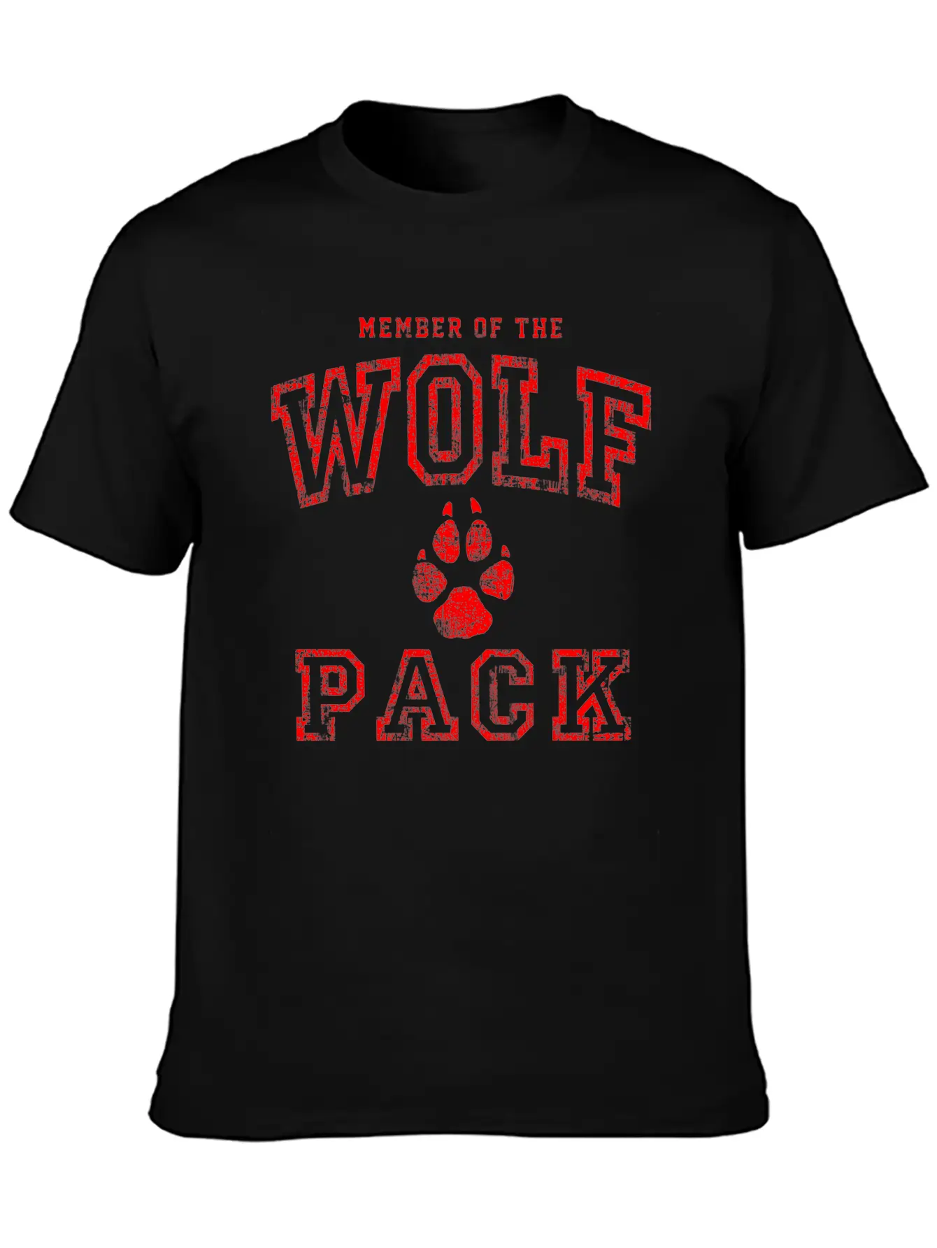 Wolf Pack Red Basic Graphic T-Shirt – Daily Comfort In Soft Cotton