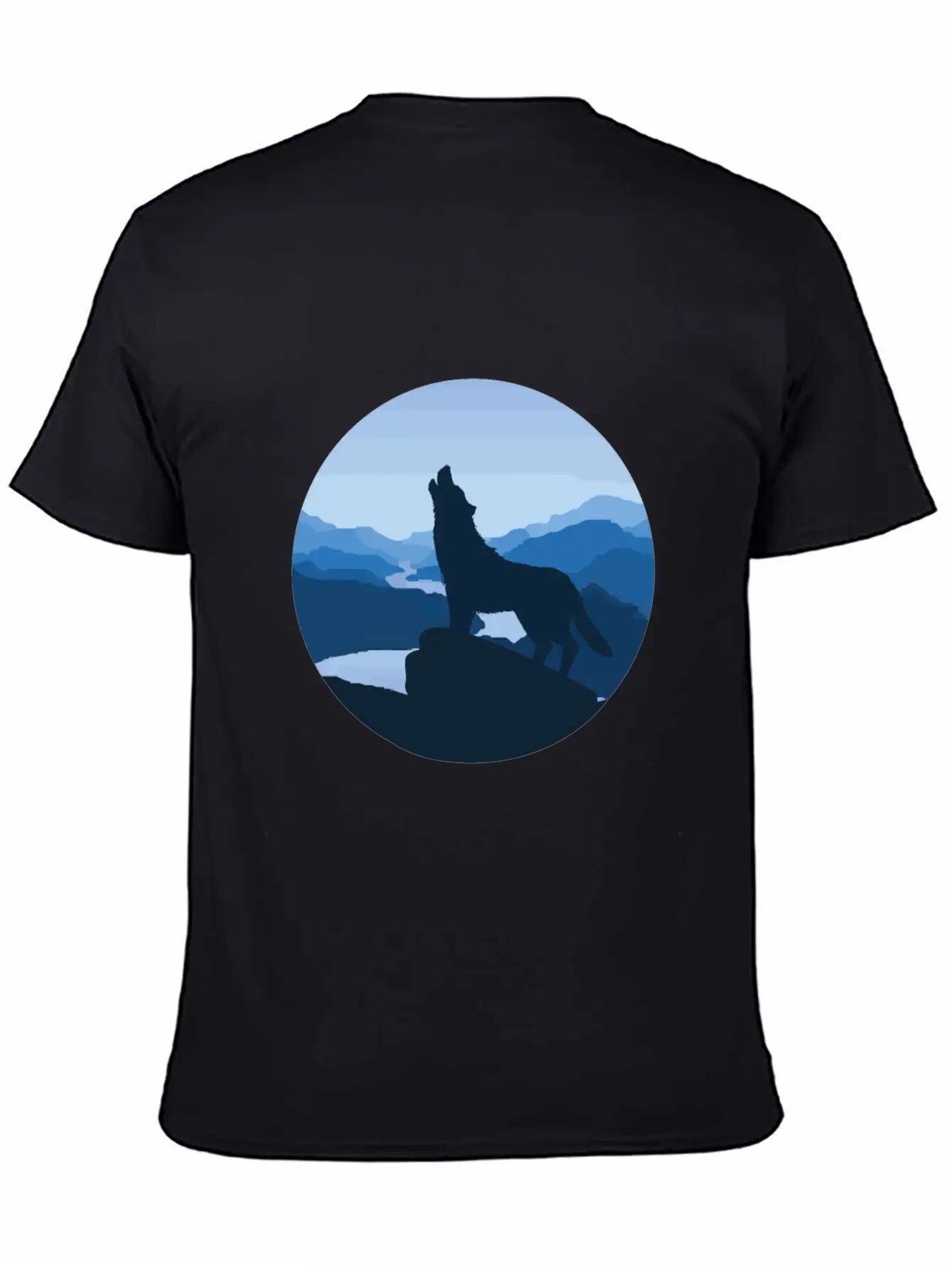 Wolf Steppe Night Moon Fable Magic Nature Gift Unisex Casual T-Shirt – Clean Design For Daily Comfort