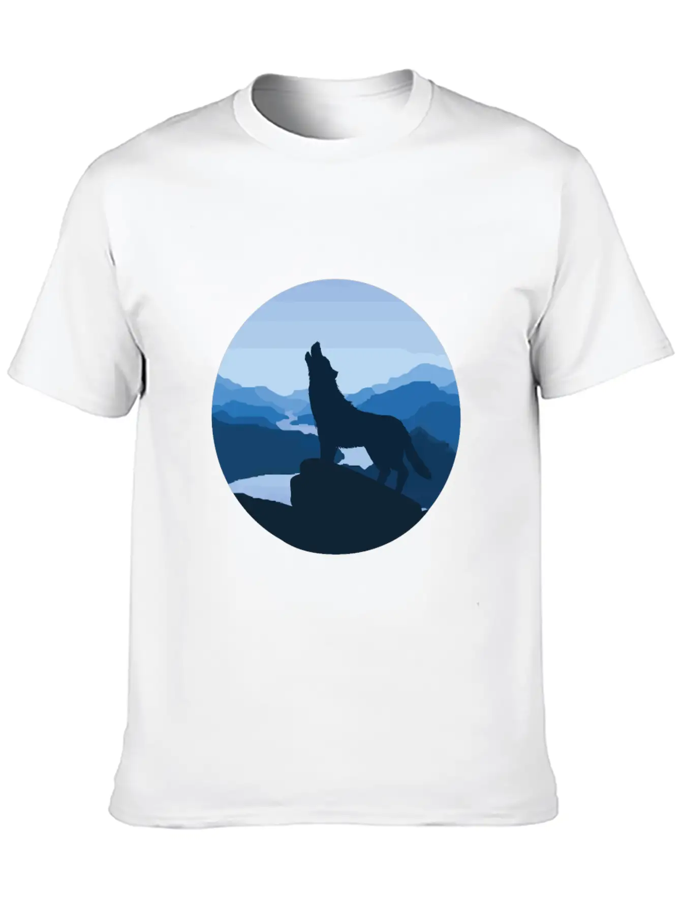 Wolf Steppe Night Moon Fable Magic Nature Gift Unisex Casual T-Shirt – Clean Design For Daily Comfort