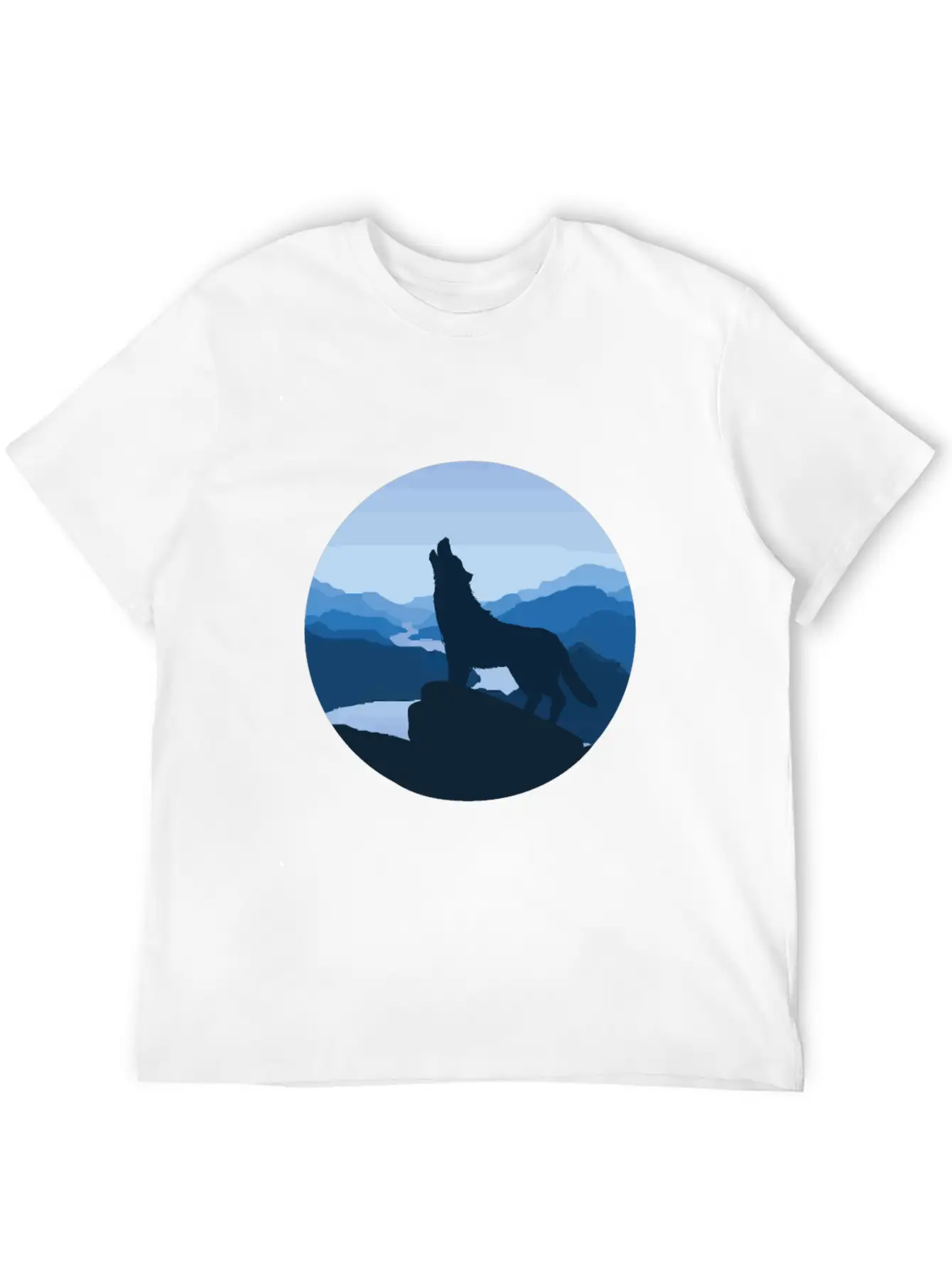 Wolf Steppe Night Moon Fable Magic Nature Gift Unisex Casual T-Shirt – Clean Design For Daily Comfort