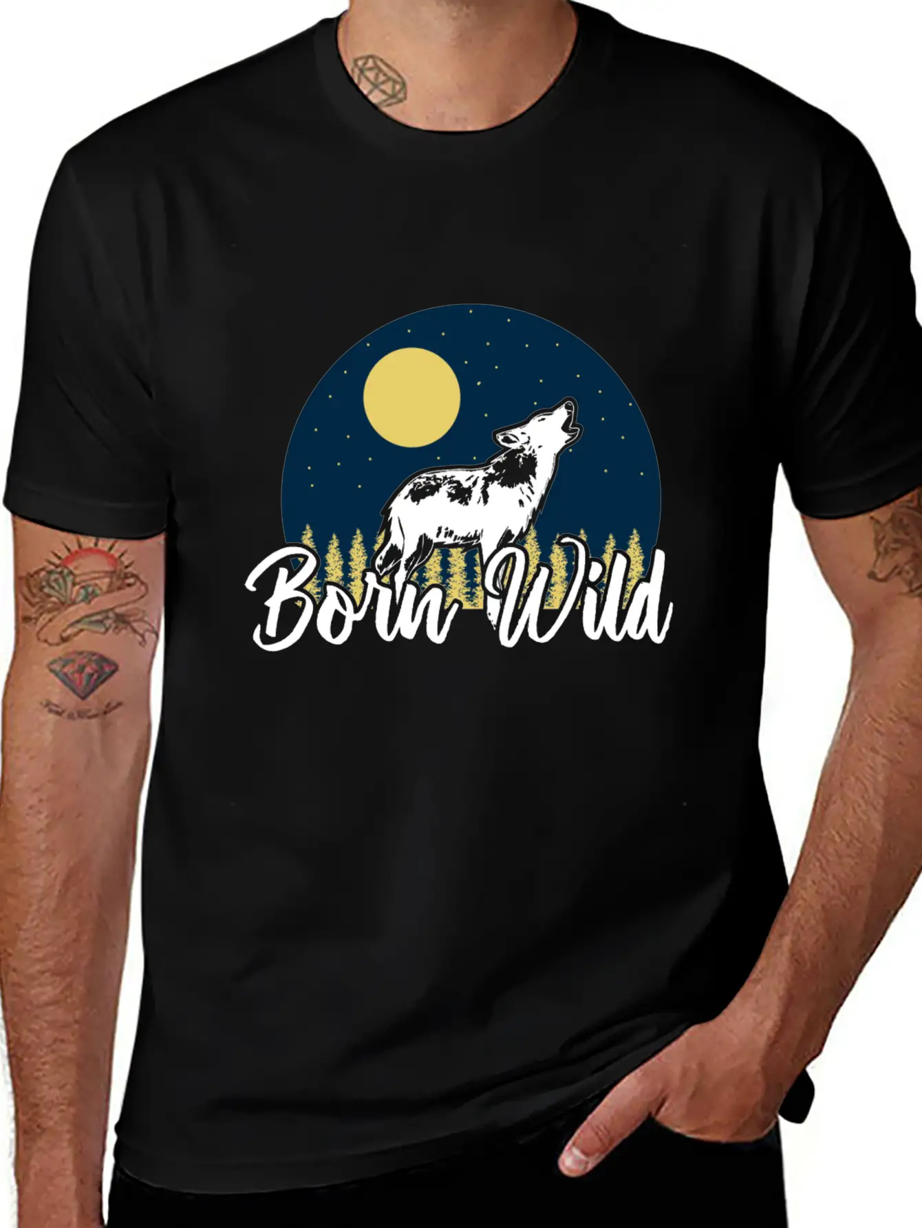 Wolf Wolves Gift Stylish Everyday T-Shirt – Unisex Basic Cotton Tee