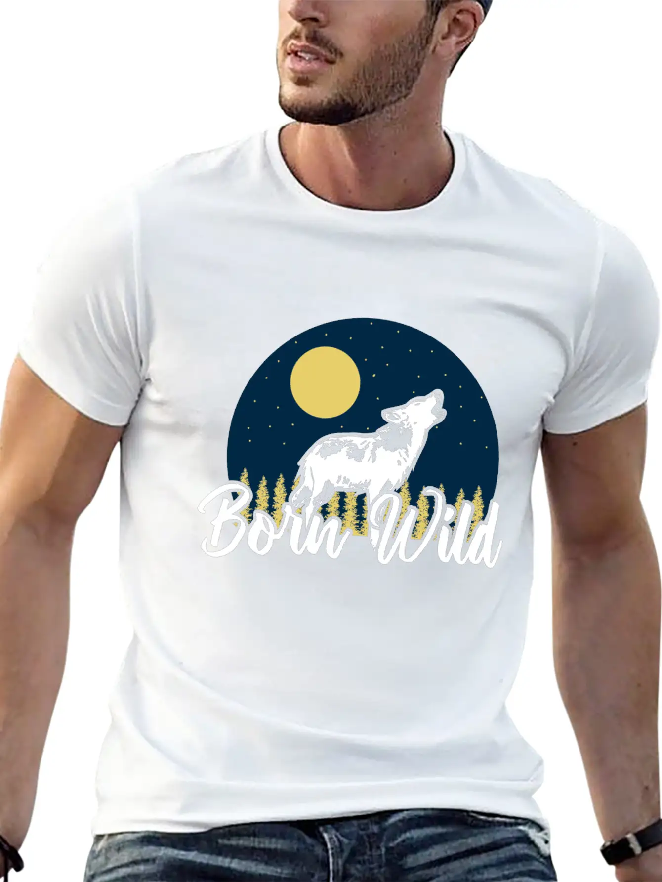 Wolf Wolves Gift Stylish Everyday T-Shirt – Unisex Basic Cotton Tee