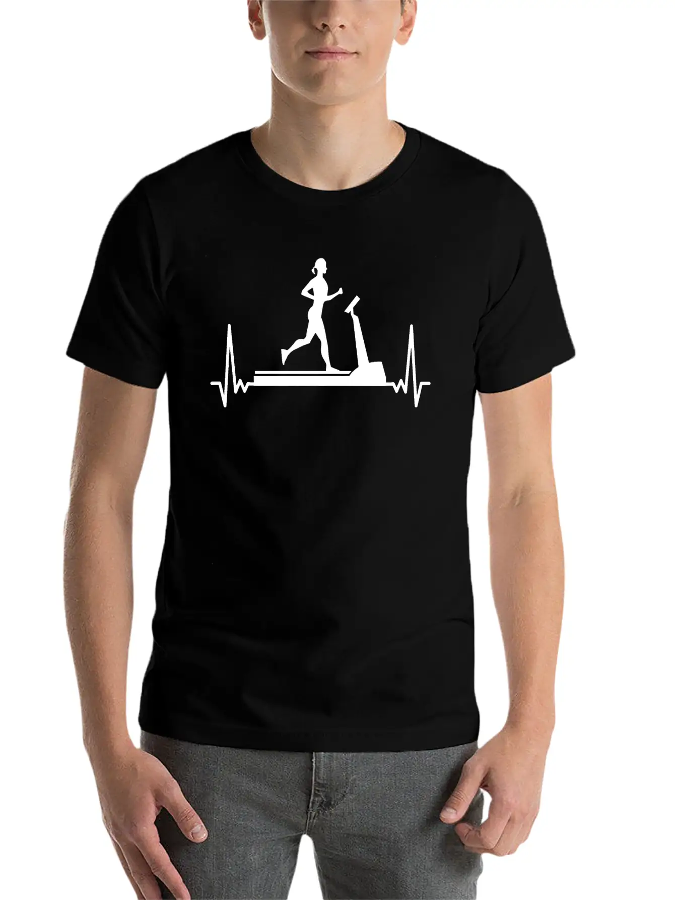 Women ECG Training Gift Idea Sport Heart Beat Basic Graphic T-Shirt – Daily Comfort In Soft Cotton