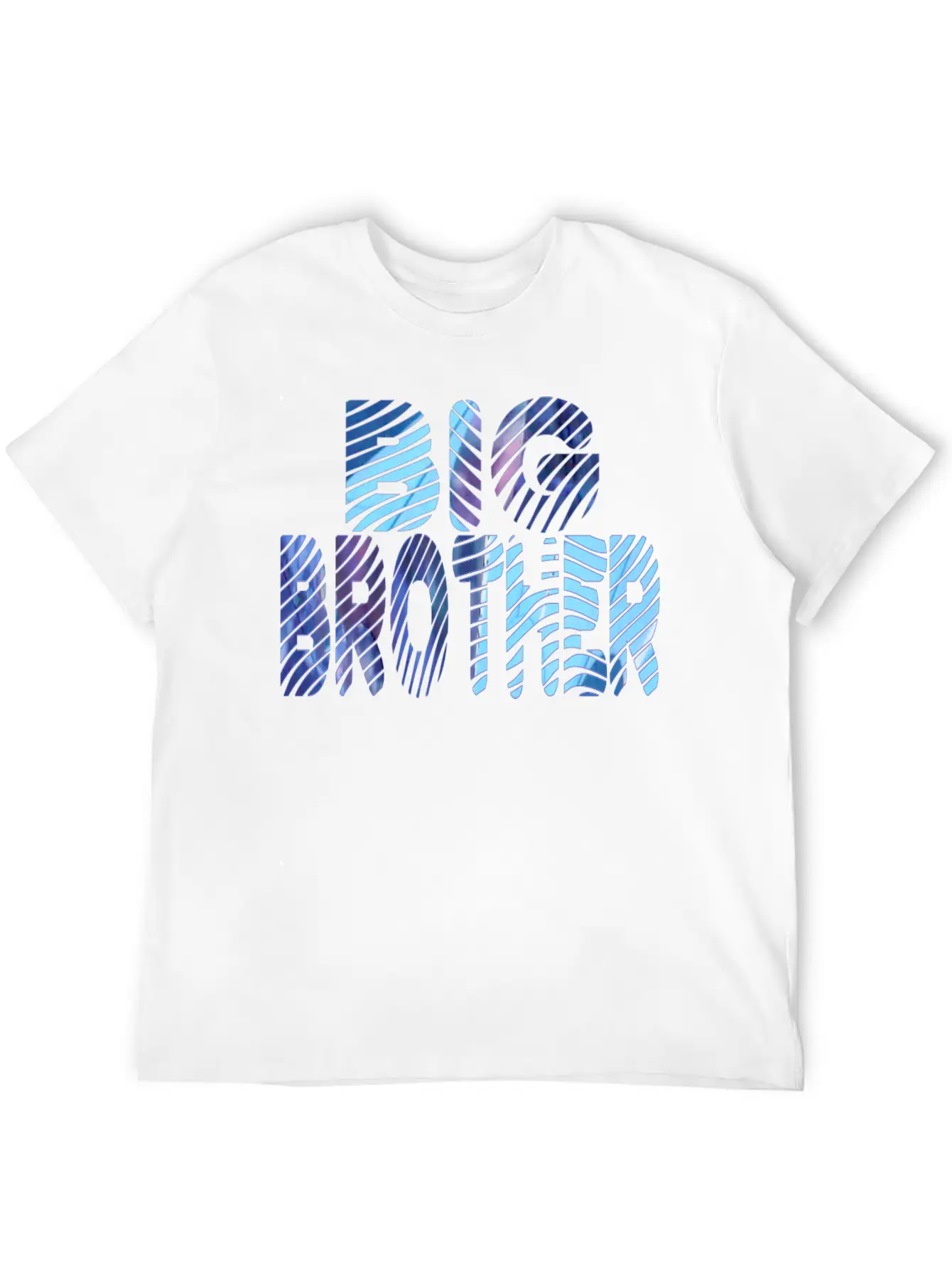 Wordtease Collage BIG BROTHER Bluz Basic Graphic T-Shirt – Daily Comfort In Soft Cotton