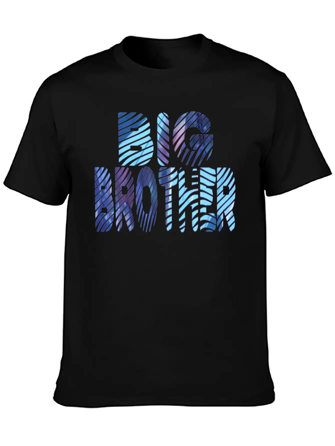 Wordtease Collage BIG BROTHER Bluz Basic Graphic T-Shirt – Daily Comfort In Soft Cotton