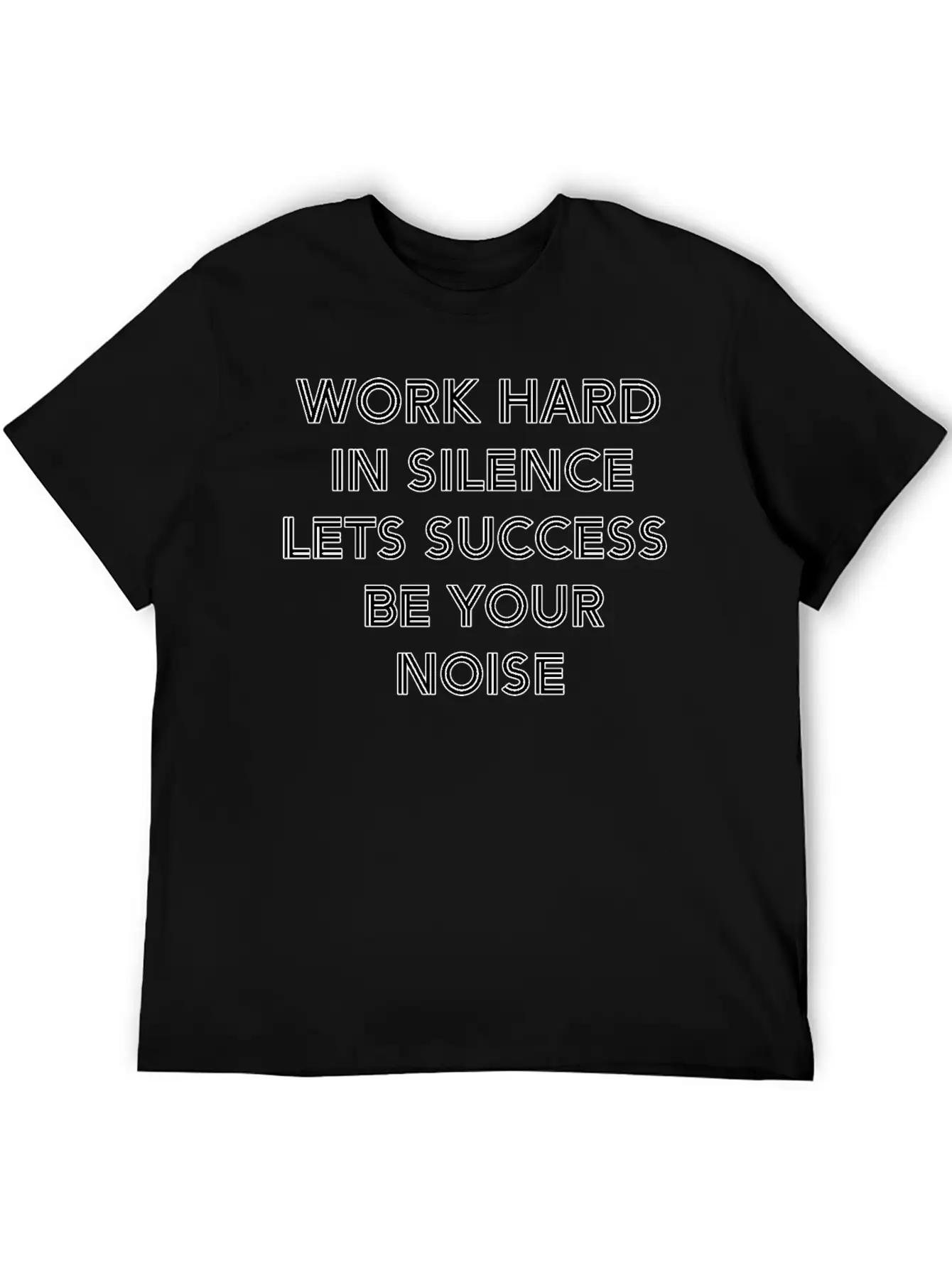 Work Hard In Silence Stylish Everyday T-Shirt – Unisex Basic Cotton Tee
