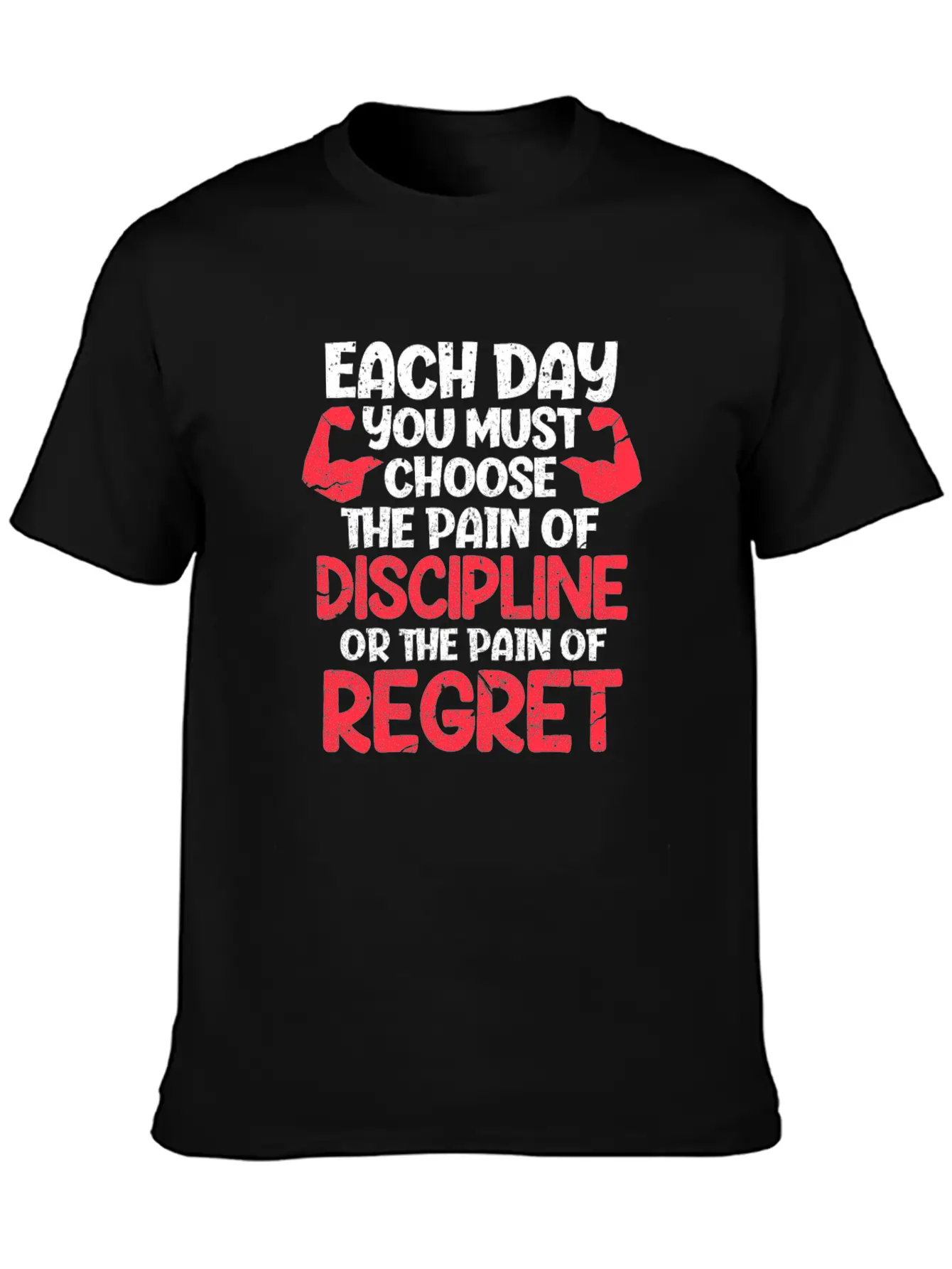 Workout Each Day You Must Choose The Pain Stylish Everyday T-Shirt – Unisex Basic Cotton Tee