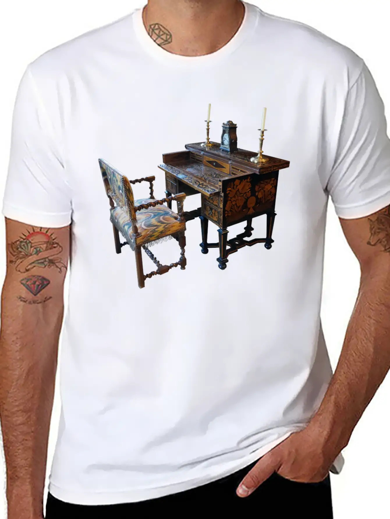Writing Desk Basic Graphic T-Shirt – Daily Comfort In Soft Cotton