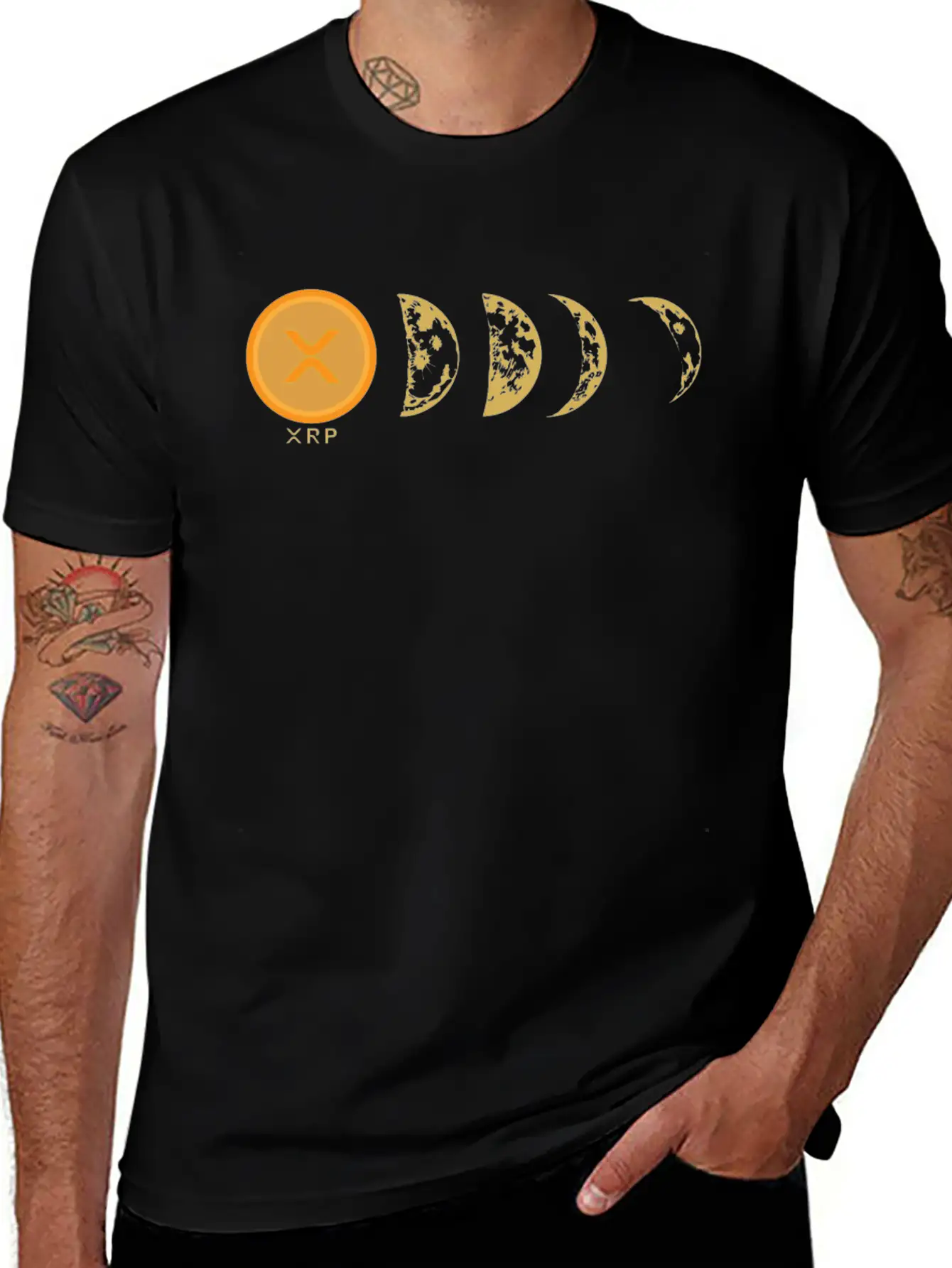XRP Moon Ripple XRP Hodl Crypto Cryptocurrency Relaxed Everyday Tee – Lightweight And Durable Cotton