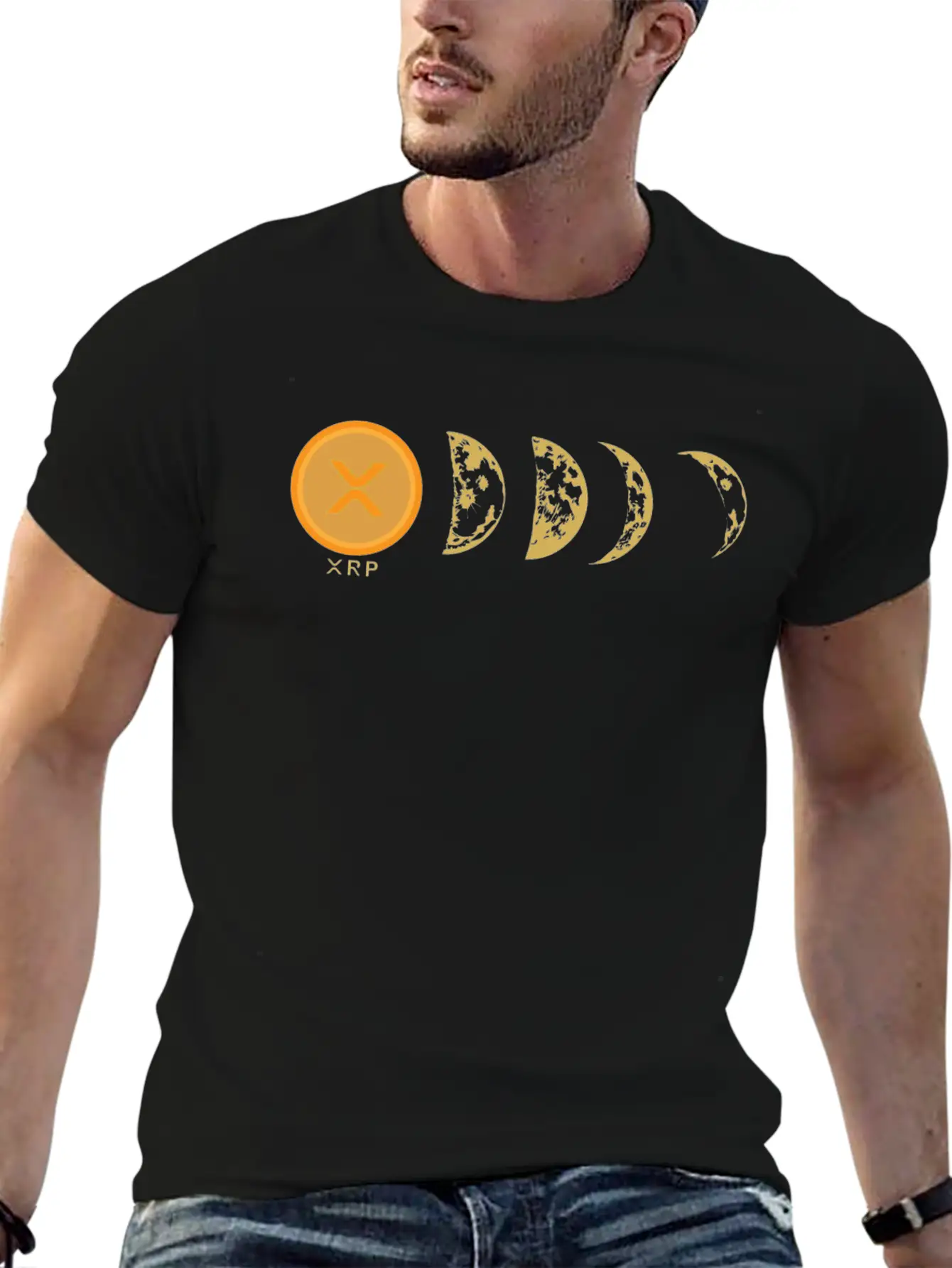XRP Moon Ripple XRP Hodl Crypto Cryptocurrency Relaxed Everyday Tee – Lightweight And Durable Cotton