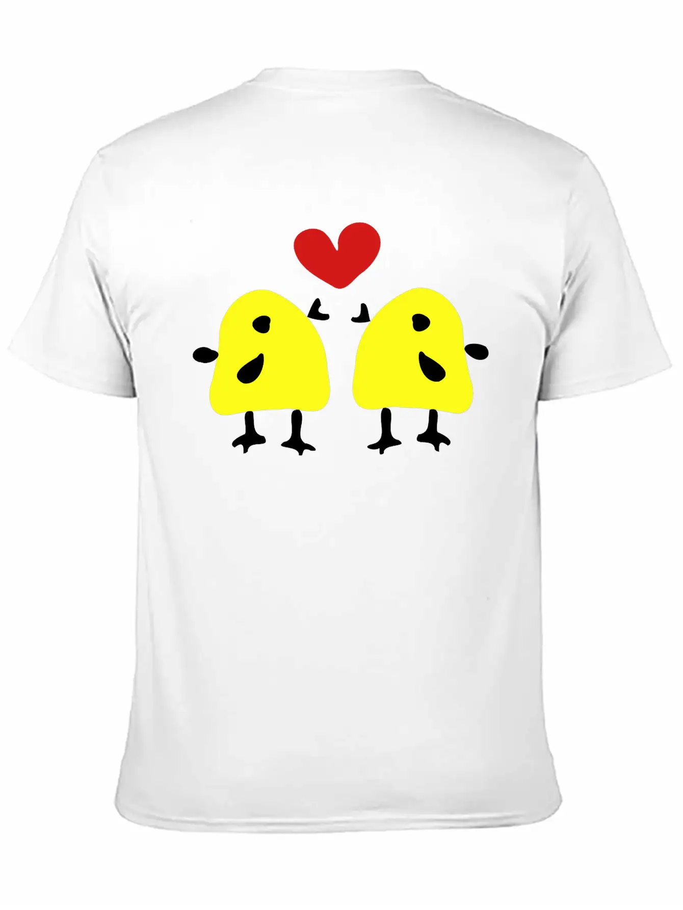 Yellow Birds In Love Stylish Everyday T-Shirt – Unisex Basic Cotton Tee