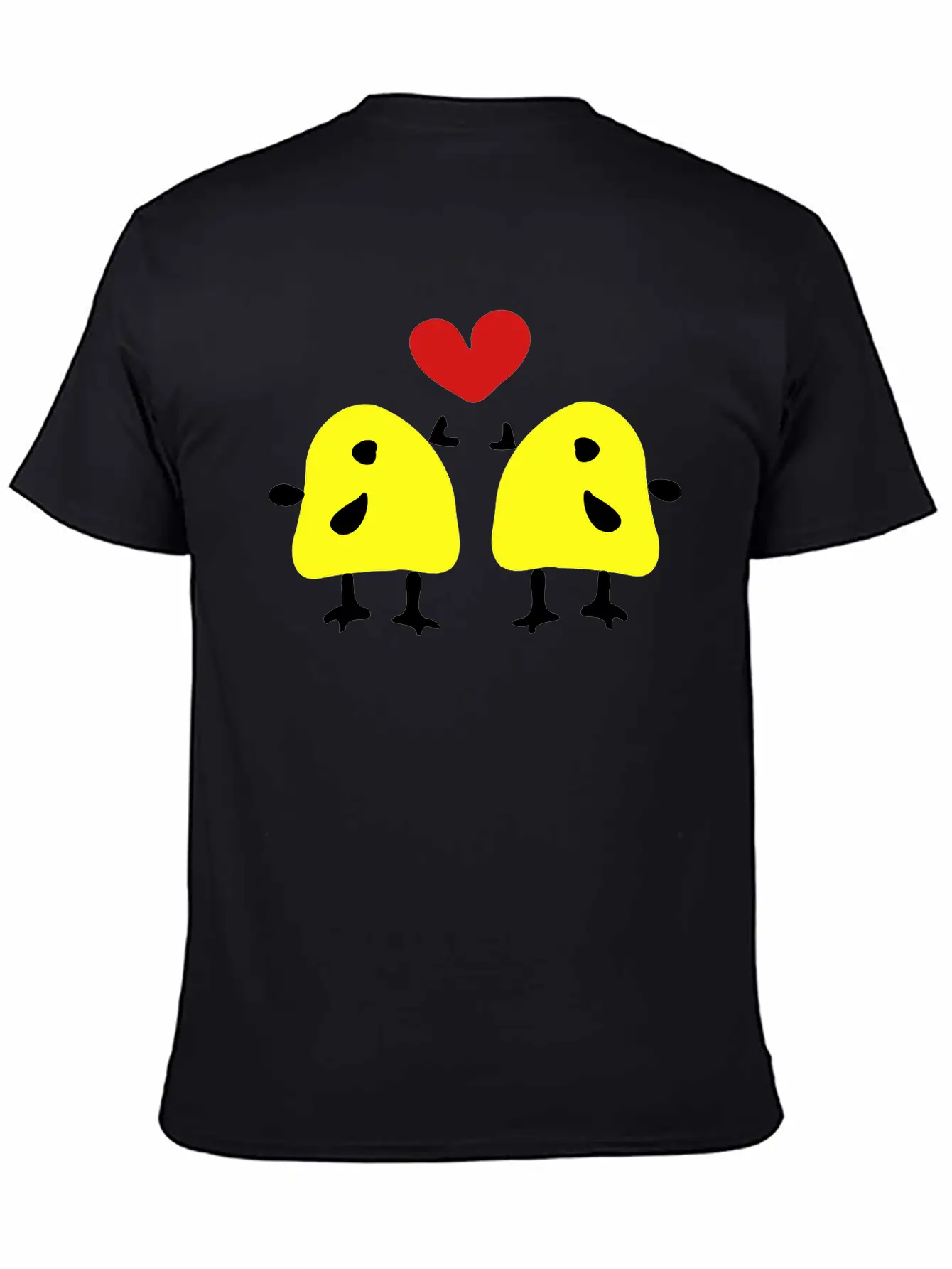 Yellow Birds In Love Stylish Everyday T-Shirt – Unisex Basic Cotton Tee