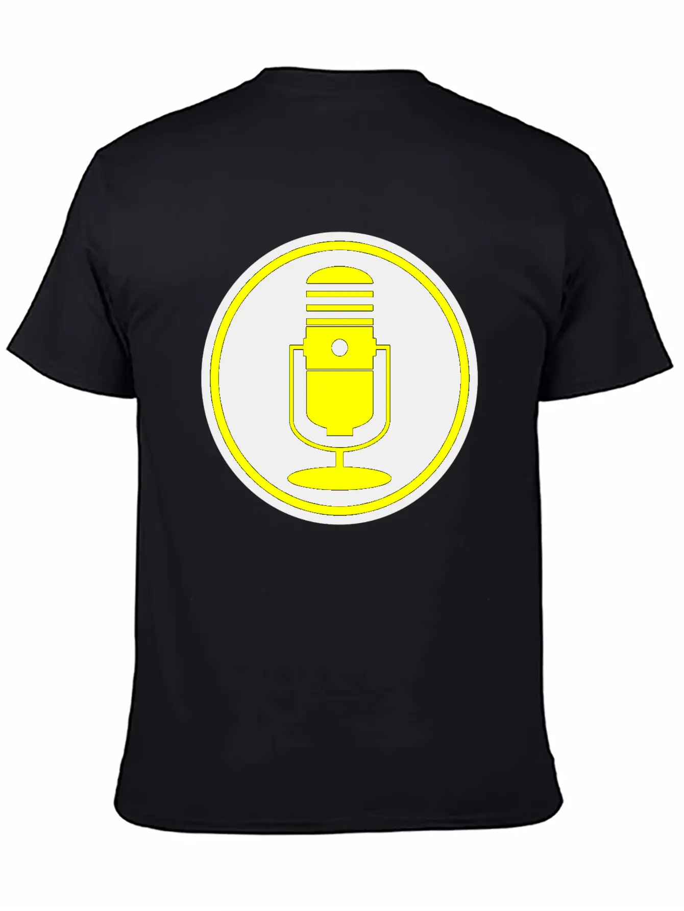 Yellow Microphone Classic Cotton Tee – Unisex Comfort For Any Season