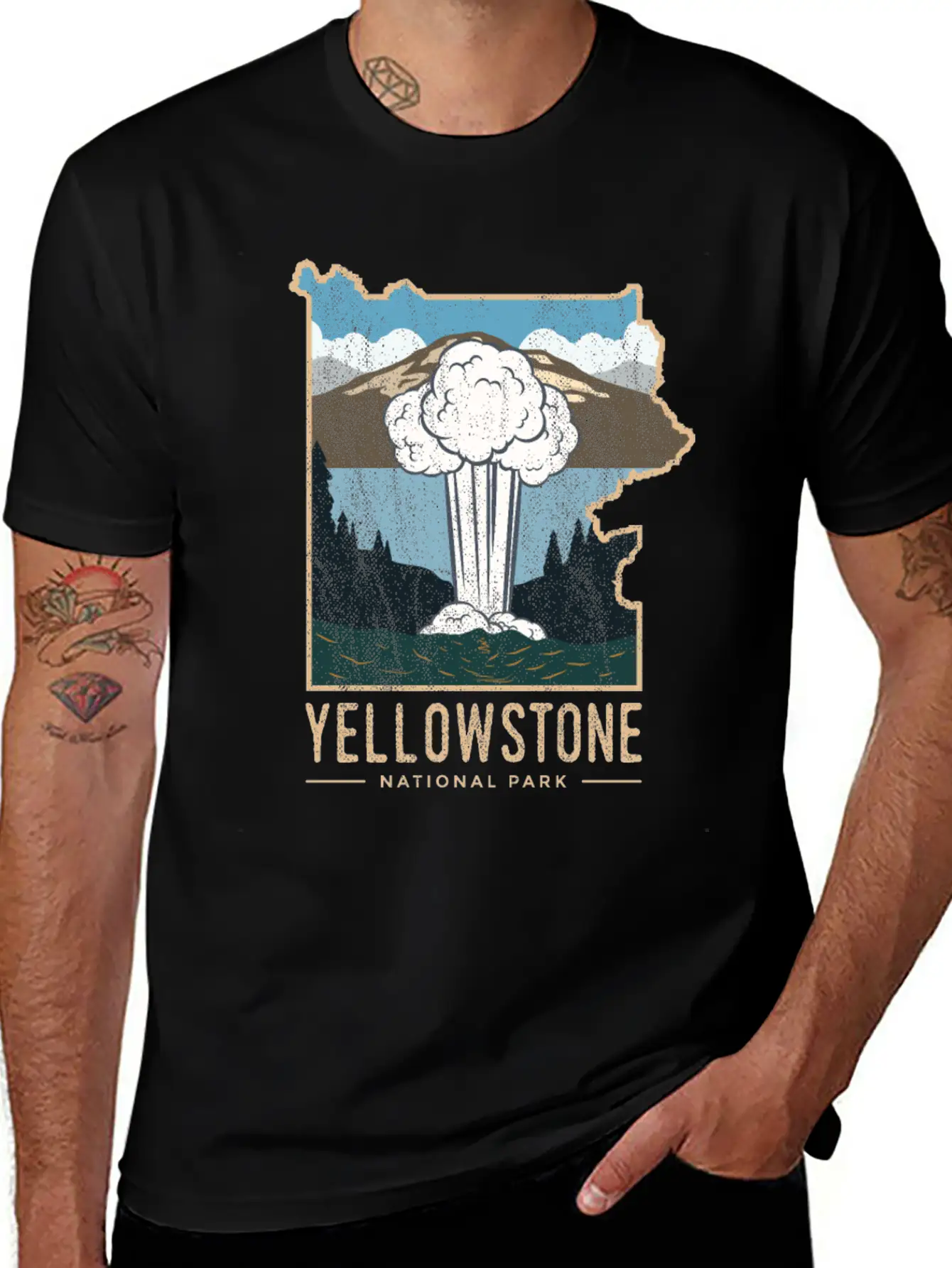 YELLOWSTONE NATIONAL PARK Stylish Everyday T-Shirt – Unisex Basic Cotton Tee