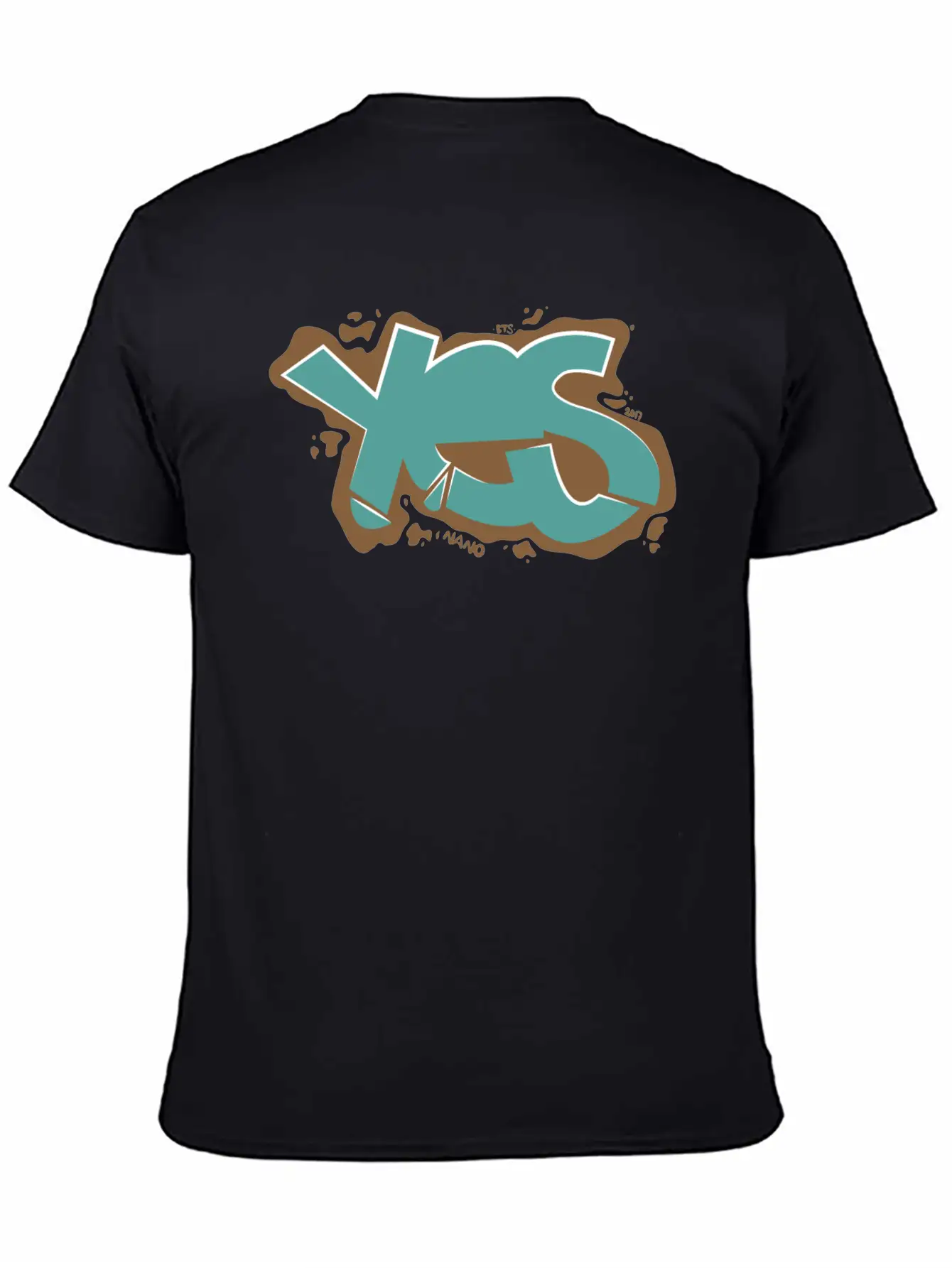 Yes - Graffiti Style Breathable Graphic T-Shirt – Perfect For Casual Days