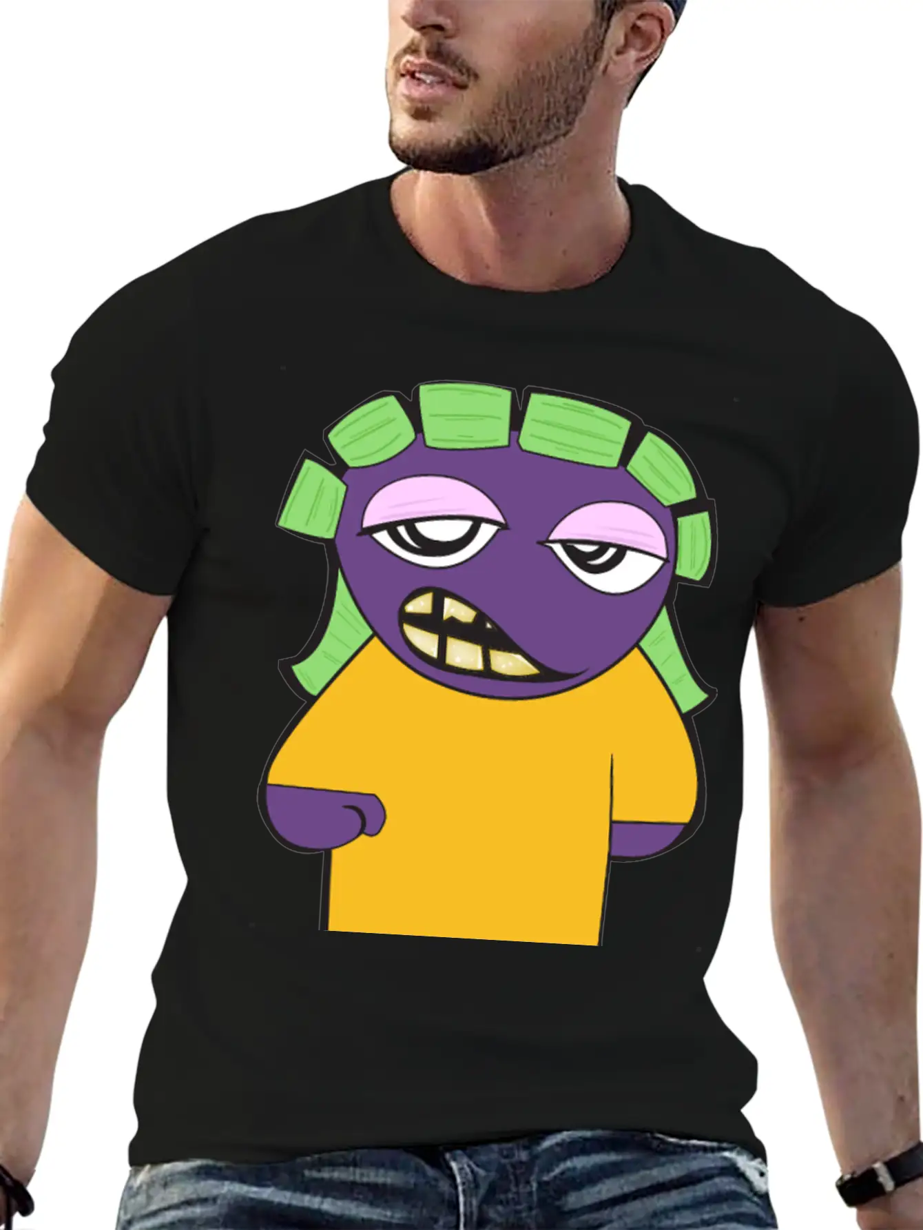 Yg Cartoon Lightweight Cotton T-Shirt – Daily Comfort Graphic Shirt