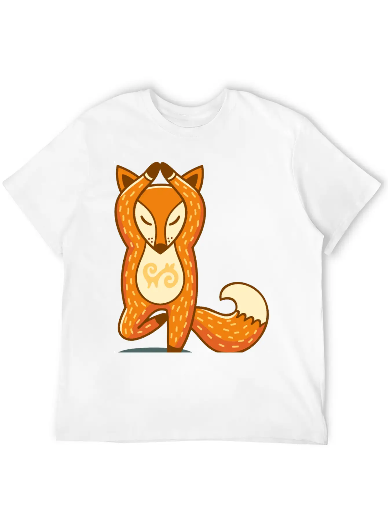 Yoga Fox Classic Crew Neck Graphic Tee – Everyday Minimal Look