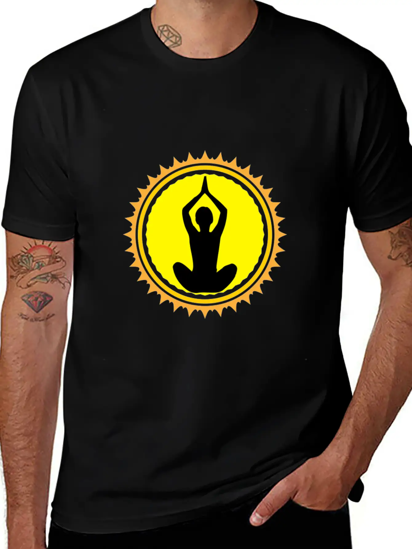 Yoga In The Sunrise Stylish Everyday T-Shirt – Unisex Basic Cotton Tee
