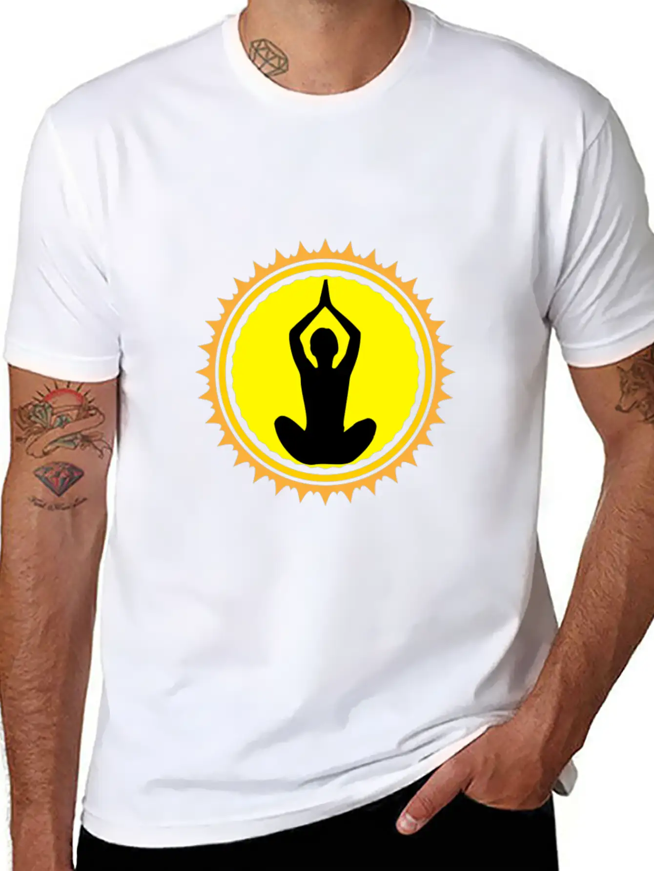Yoga In The Sunrise Stylish Everyday T-Shirt – Unisex Basic Cotton Tee