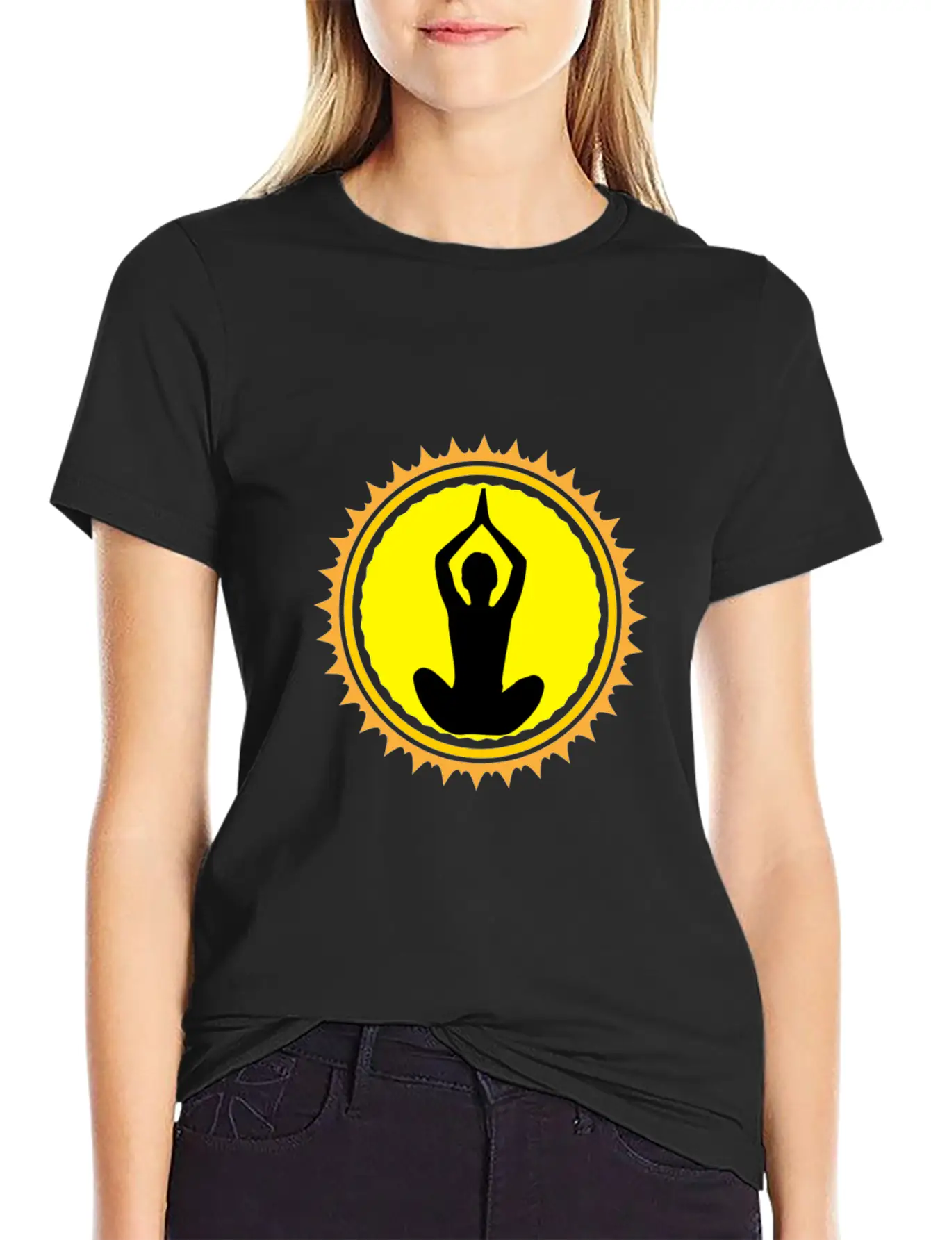 Yoga In The Sunrise Stylish Everyday T-Shirt – Unisex Basic Cotton Tee
