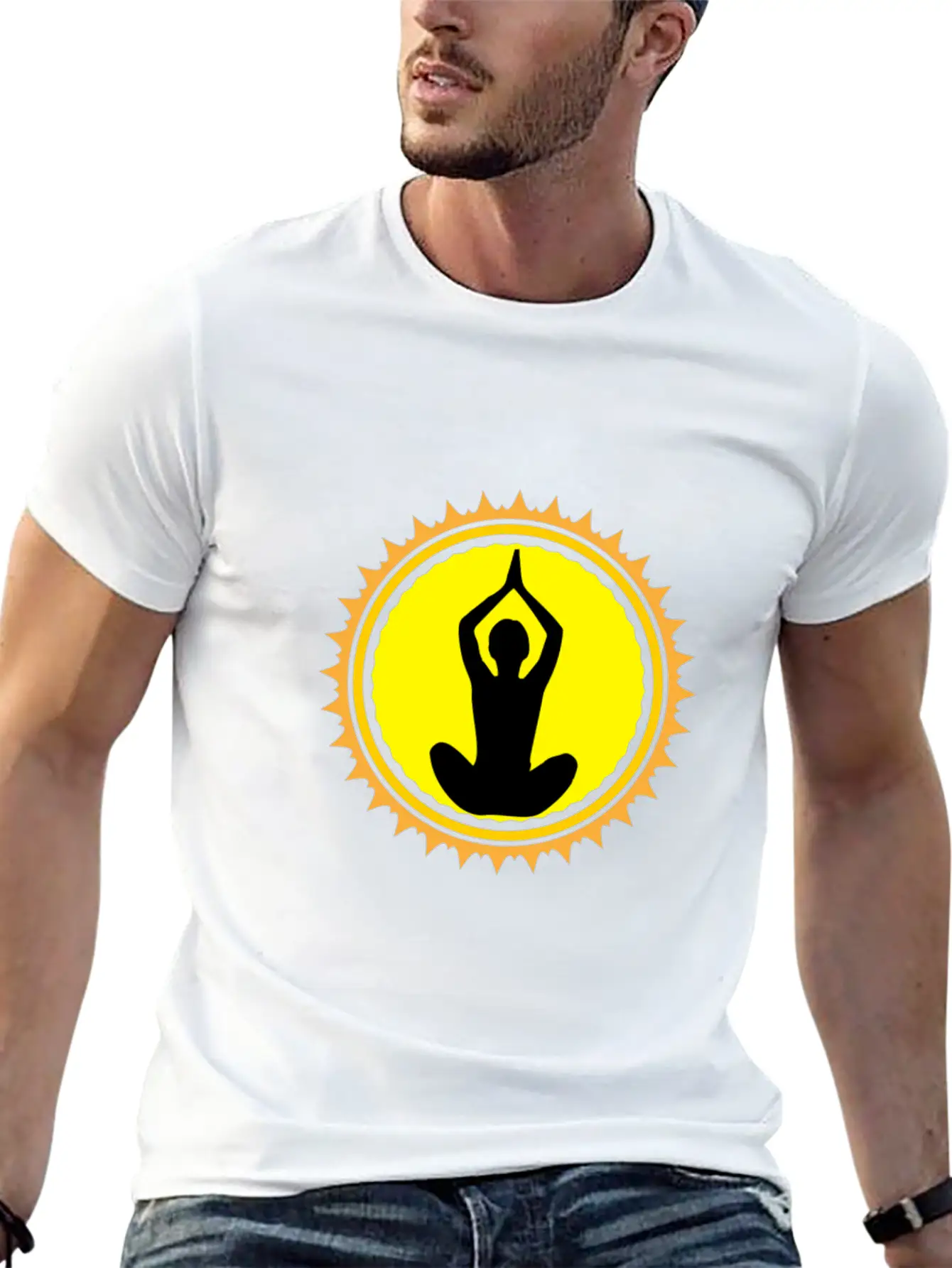Yoga In The Sunrise Stylish Everyday T-Shirt – Unisex Basic Cotton Tee