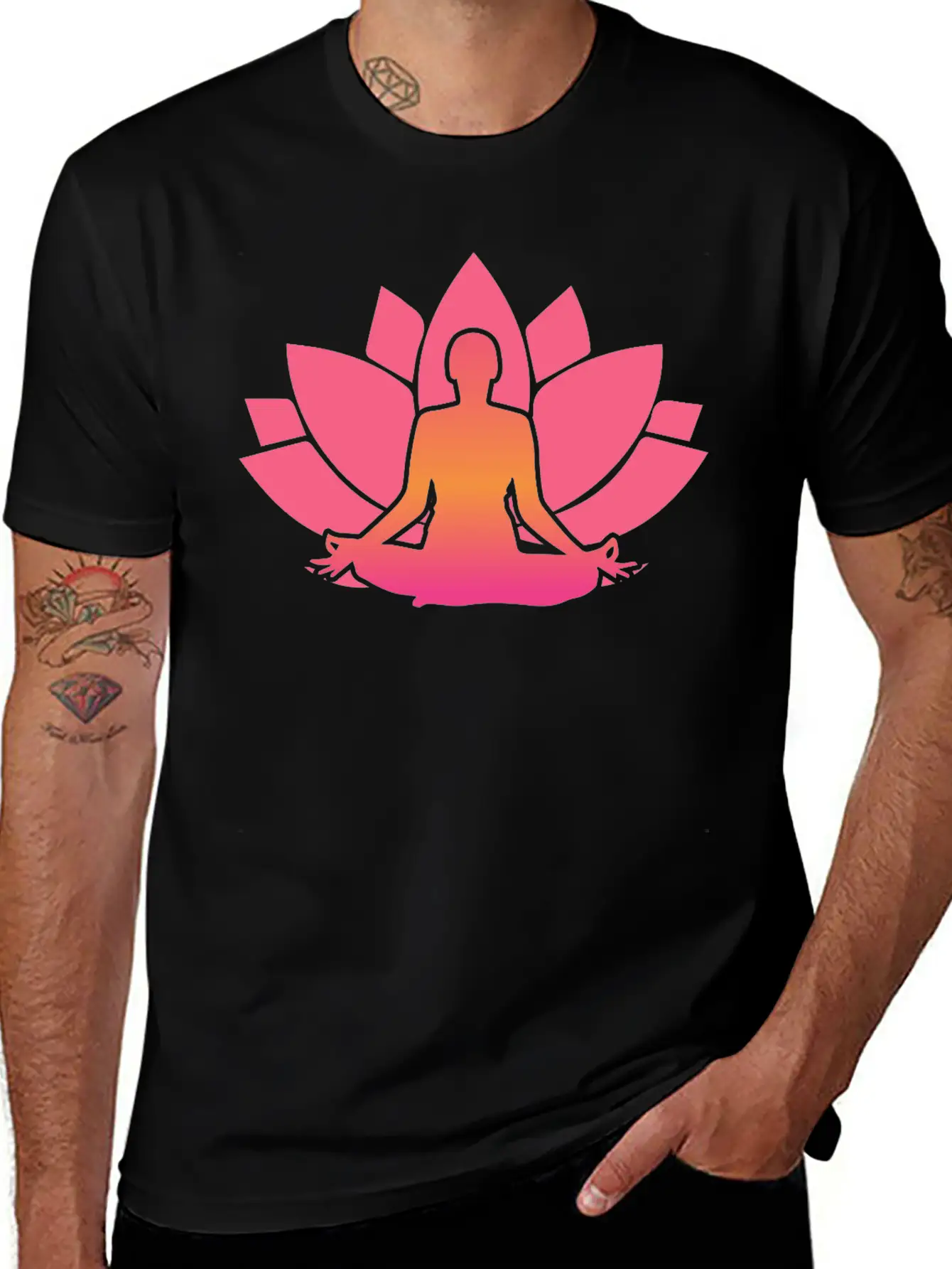 Yoga Meditation Shirt Stylish Everyday T-Shirt – Unisex Basic Cotton Tee