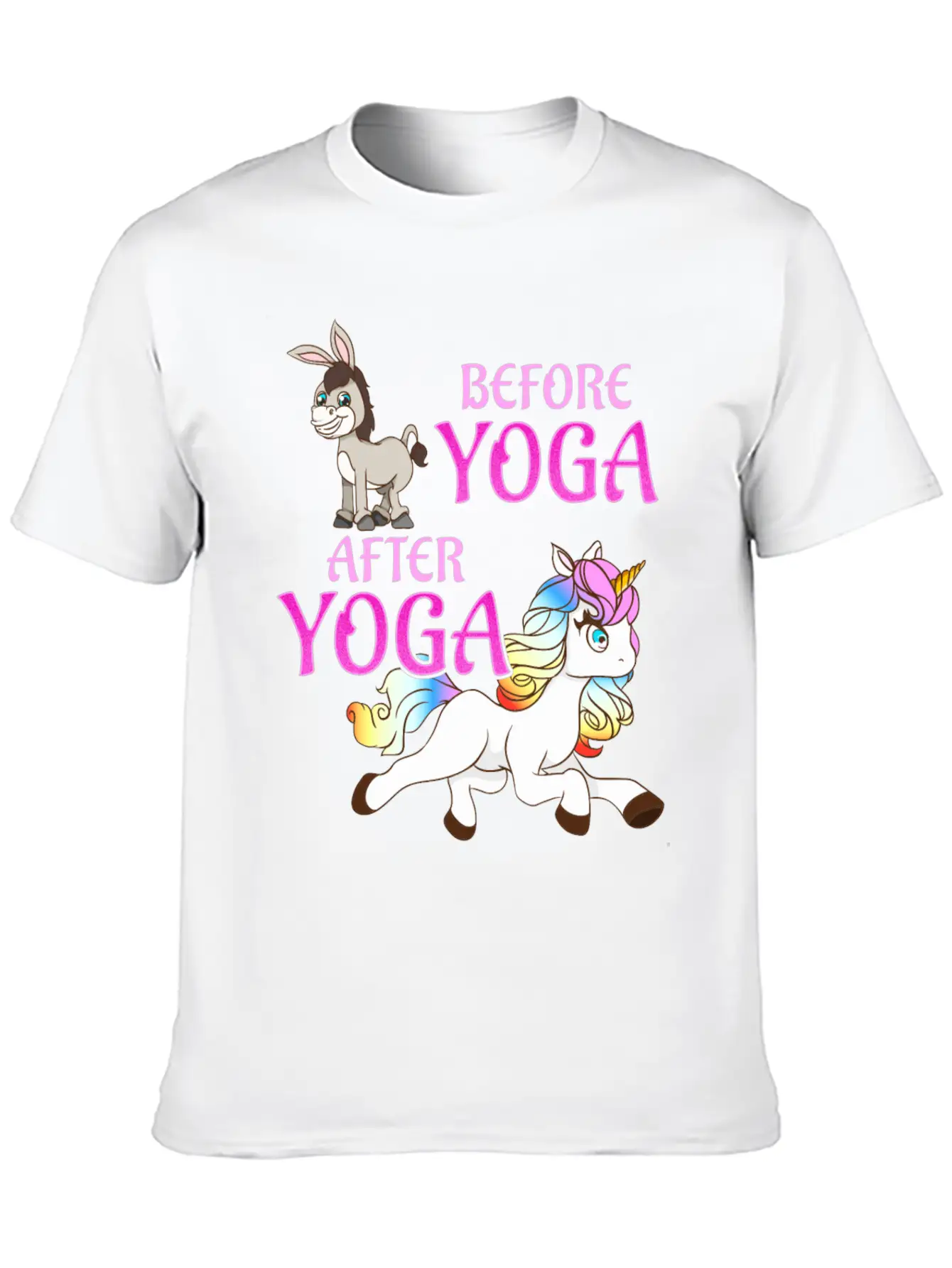 Yoga Unicorn Exercise Class Funny Gift Basic Graphic T-Shirt – Daily Comfort In Soft Cotton