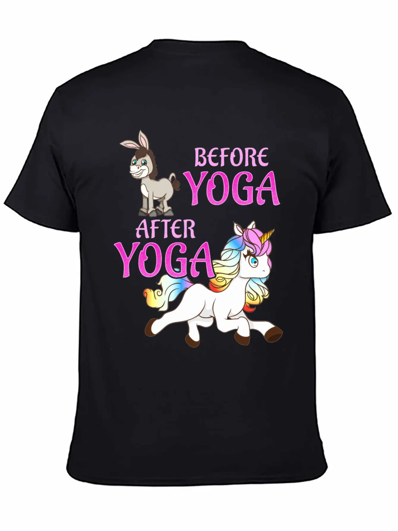 Yoga Unicorn Exercise Class Funny Gift Basic Graphic T-Shirt – Daily Comfort In Soft Cotton