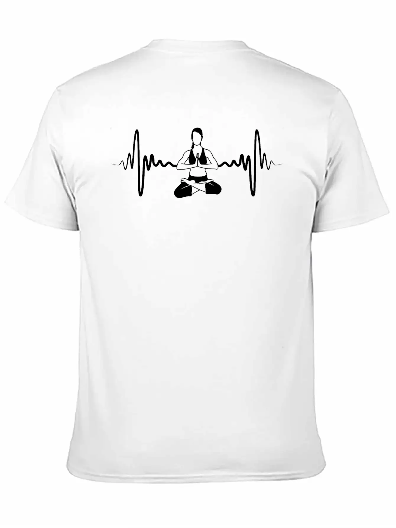 Yogini Pulse Line Stylish Everyday T-Shirt – Unisex Basic Cotton Tee